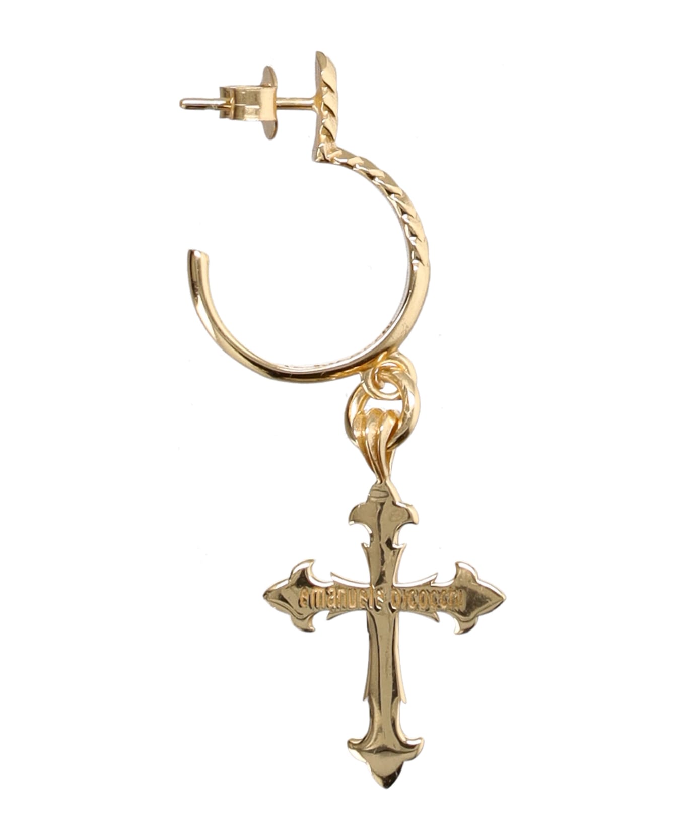 Emanuele Bicocchi Earring Cross Gold - GOLD