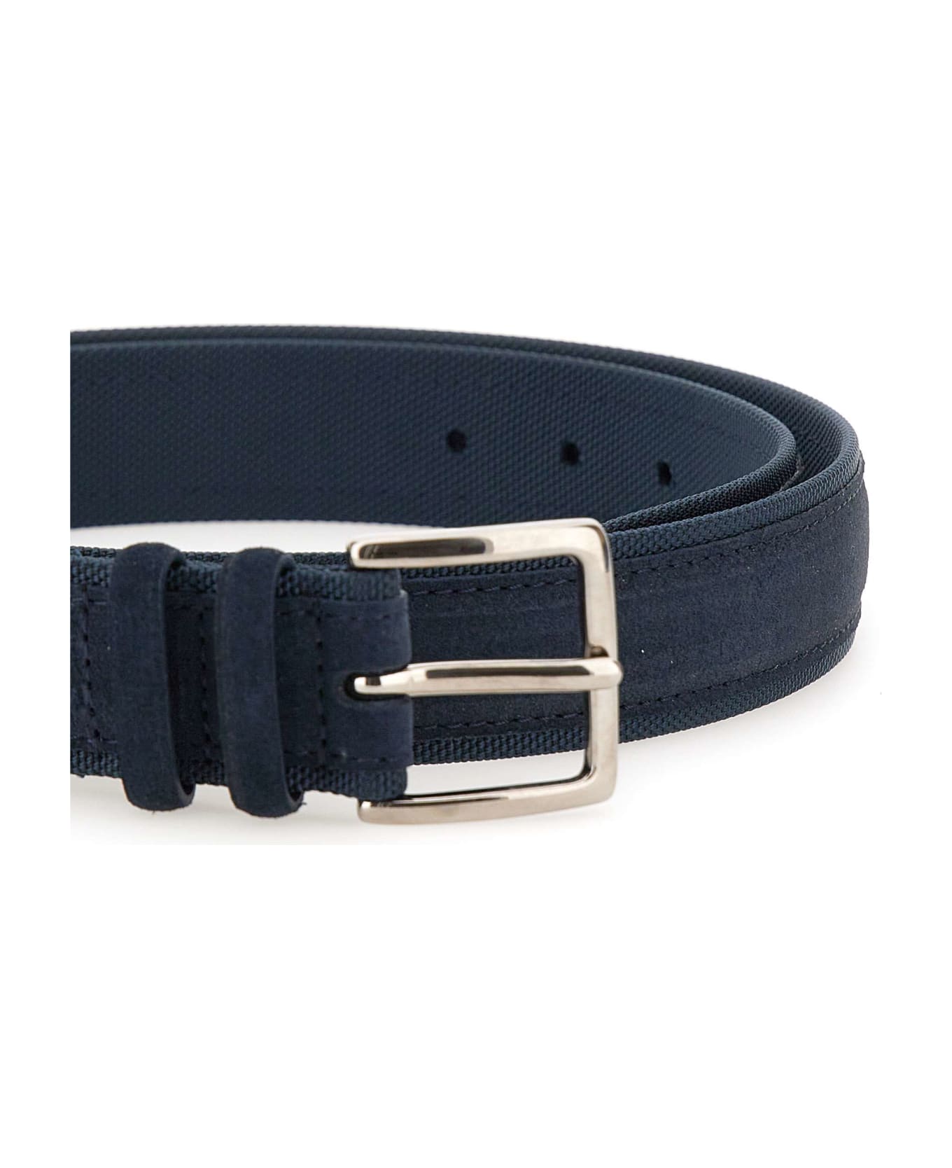 Orciani ''amalfi Active'' Suede And Fabric Belt - BLUE