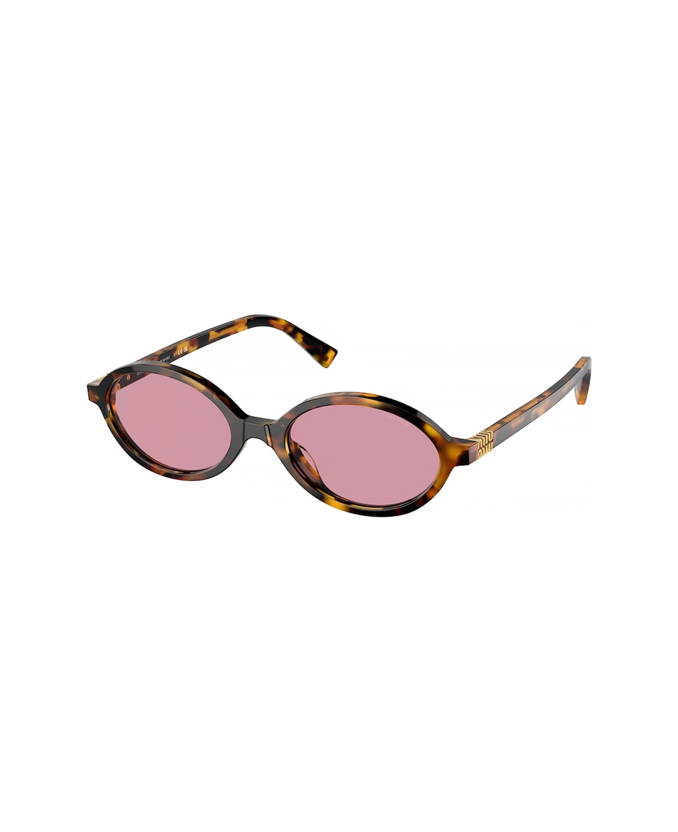 Miu Miu Miumiu 0mu 04zs Miu Regard Vau50d Havana Miele Sunglasses - Marrone