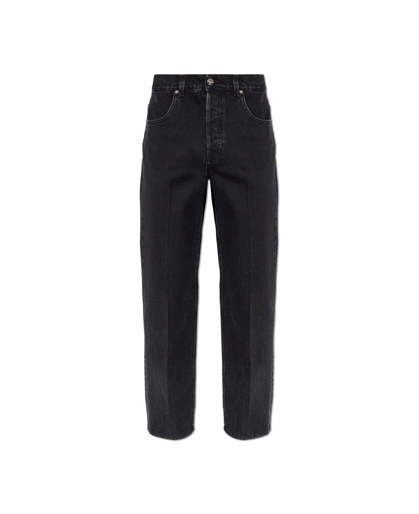 Lanvin Logo Embossed Denim Jeans - noir デニム