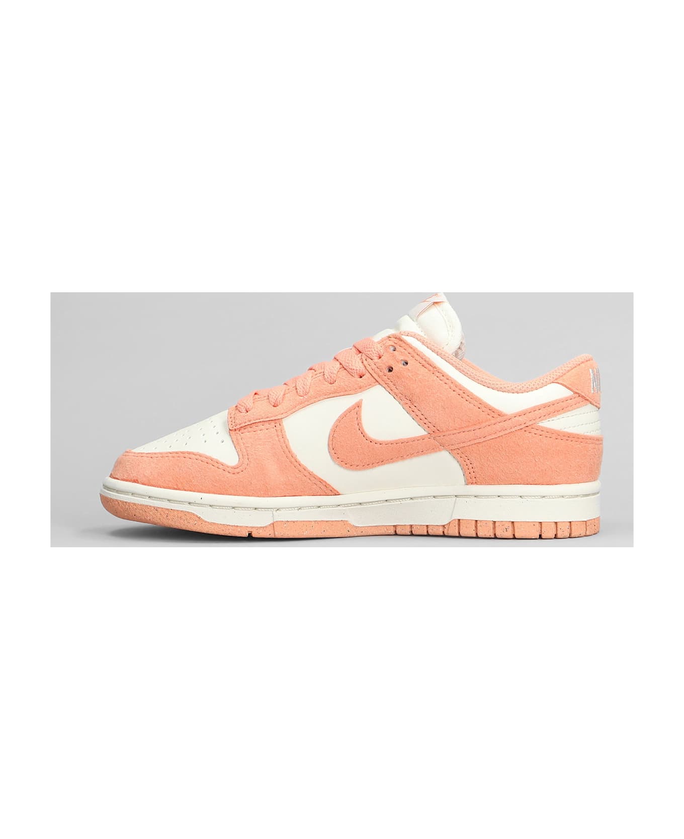 Nike Dunk Low Sneakers In Orange Suede And Leather - orange