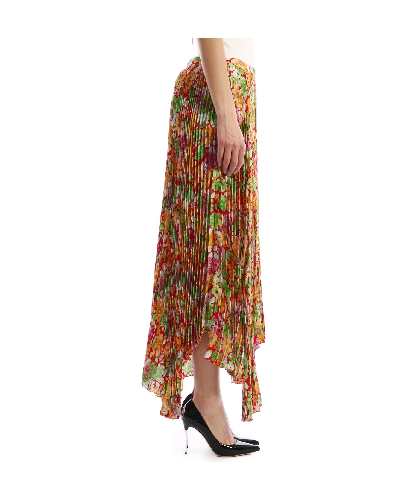 Plan C Floral Plissè Skirt - MULTICOLOR スカート