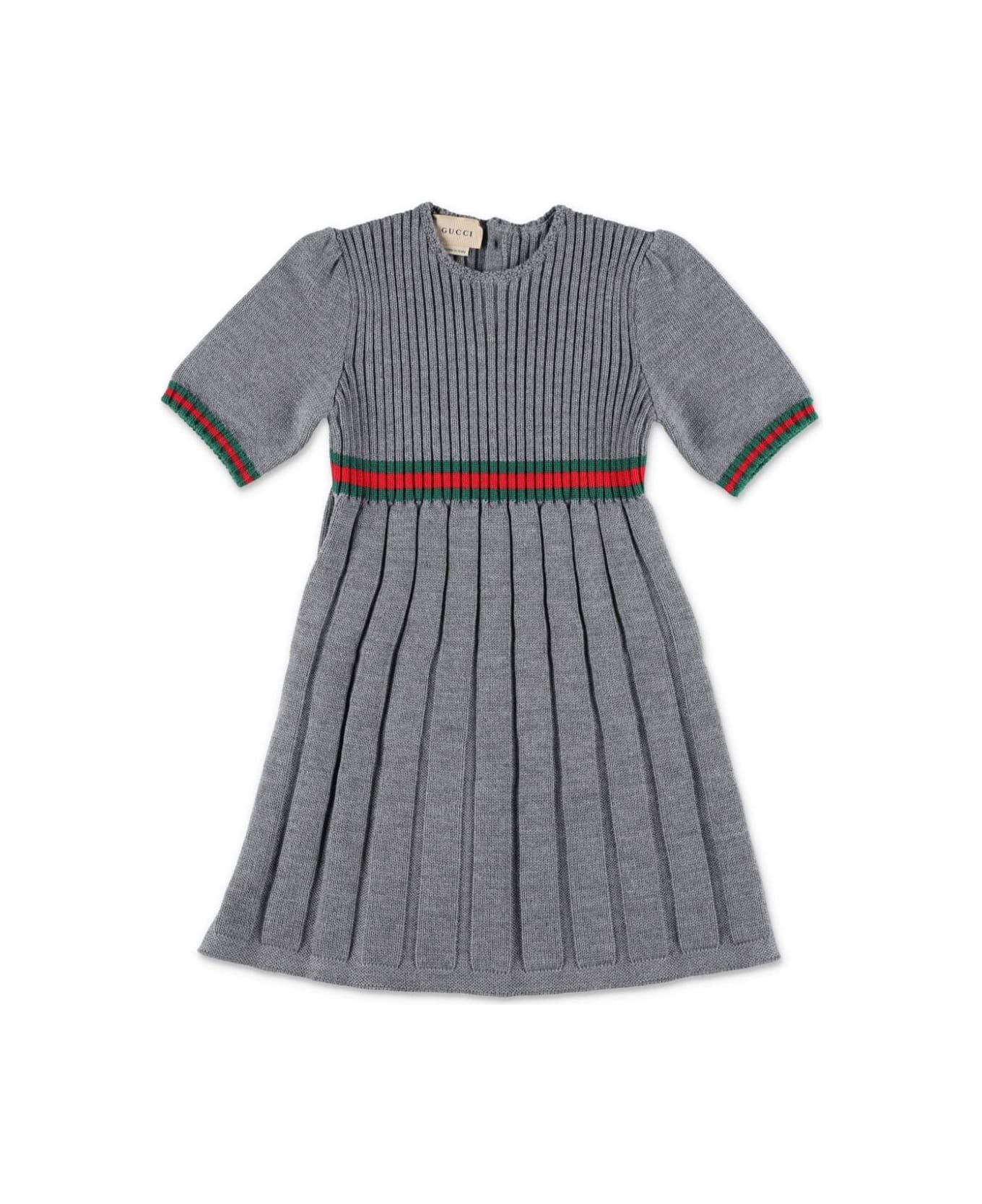 Gucci J S/s Dress - Grey Green Red