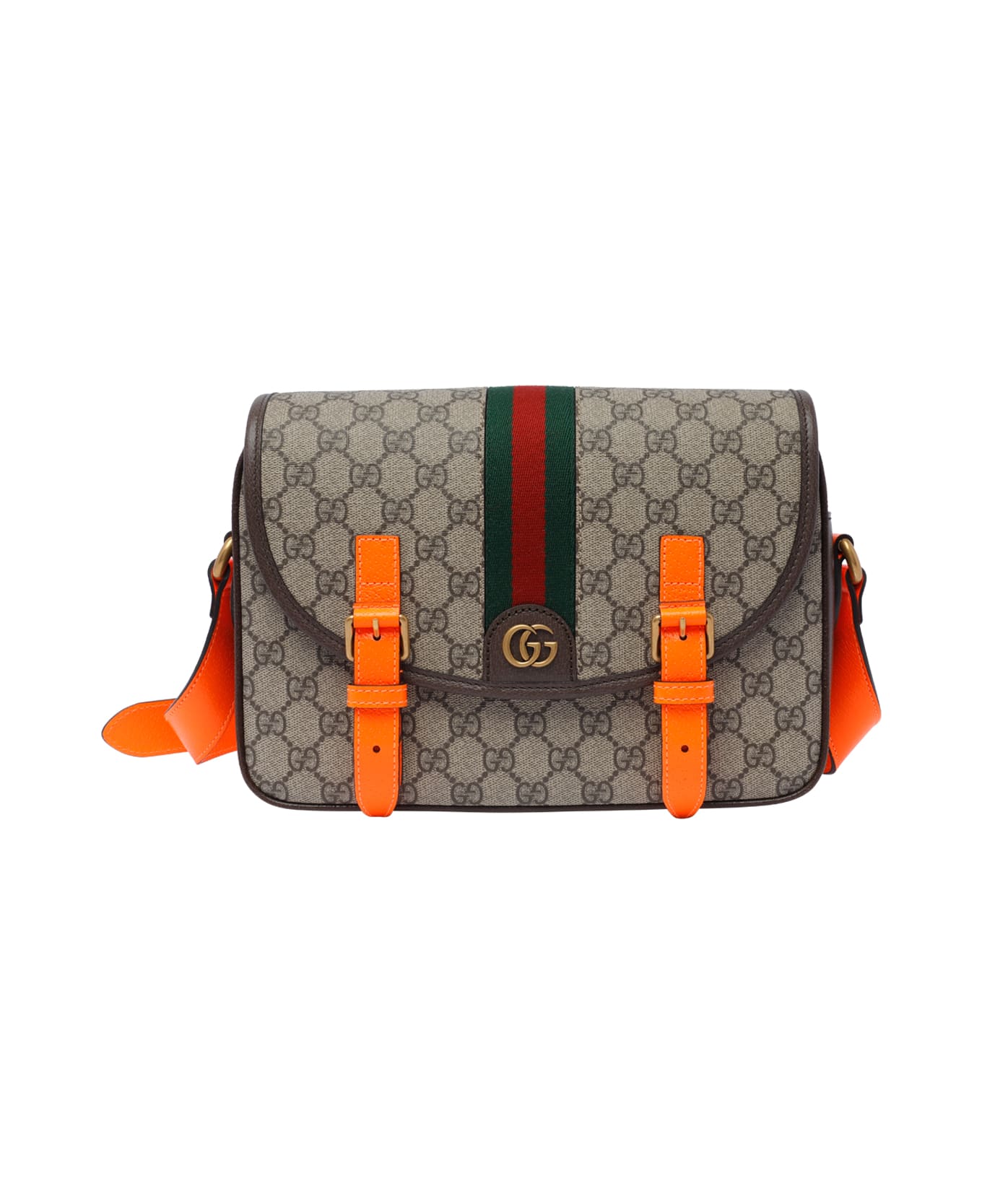 Gucci Ophidia Gg Messenger Bag - Brown