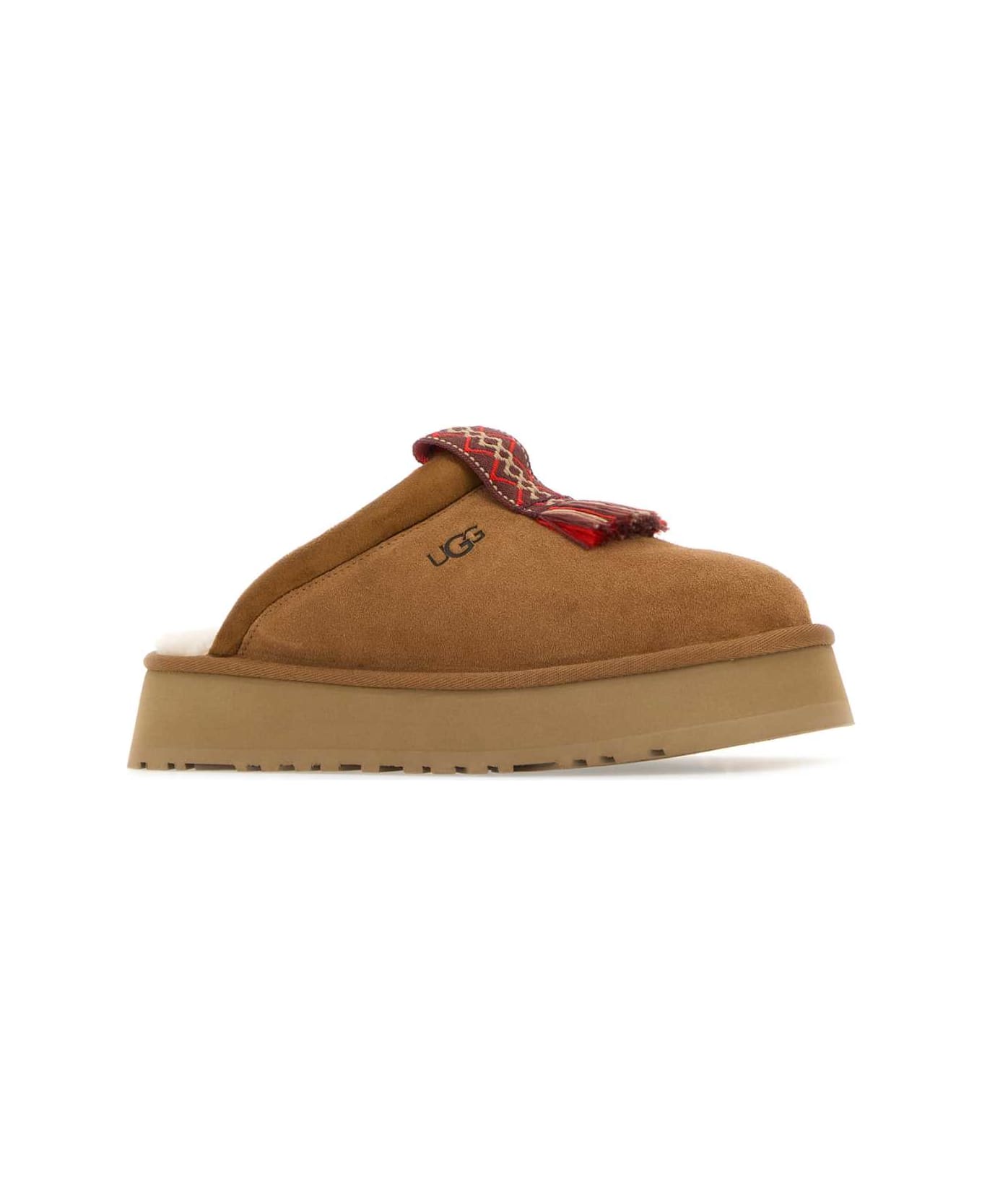 UGG Camel Suede Tazzle Slippers - CHESTNUT
