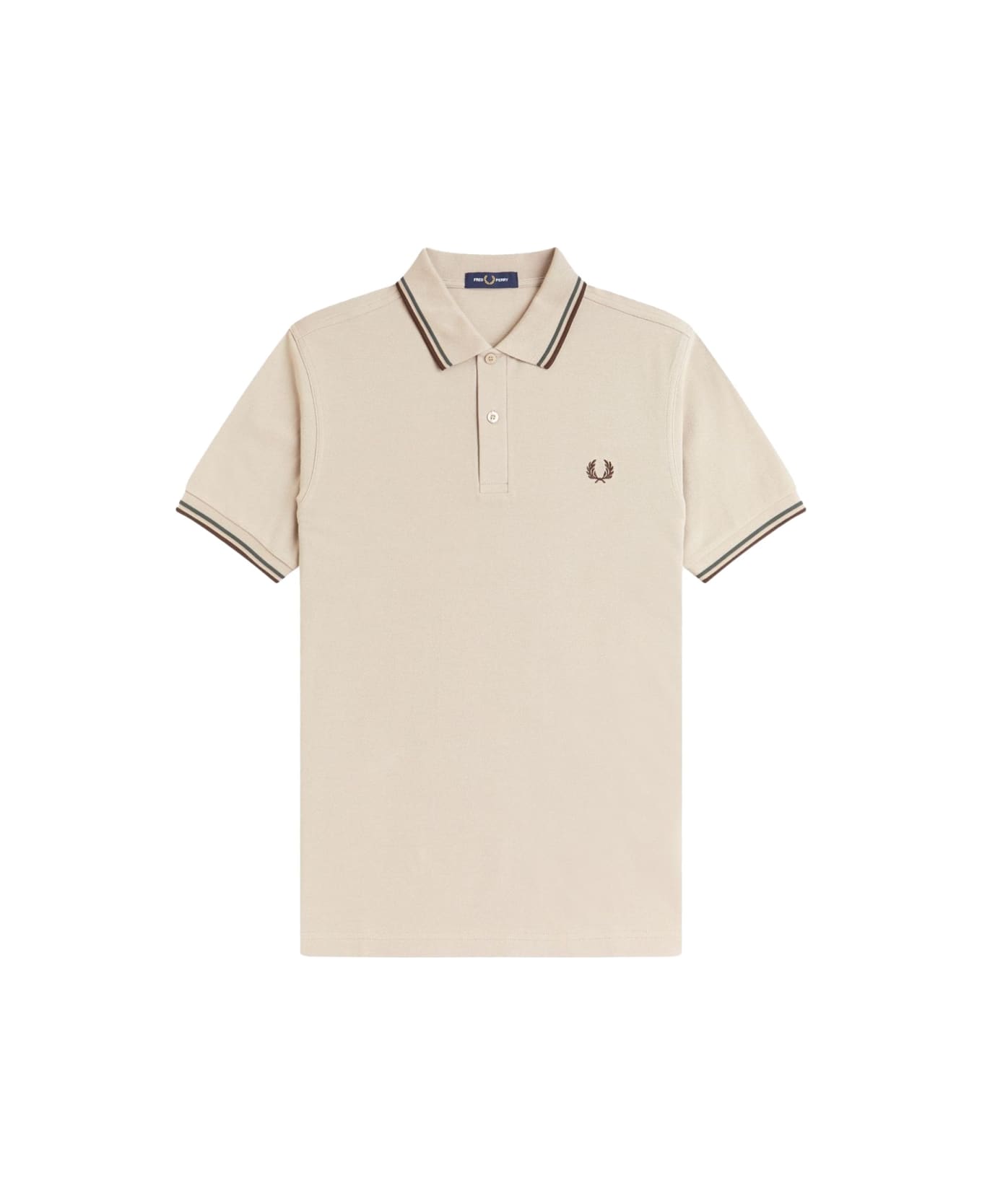 Fred Perry Polo With Logo - IVORY