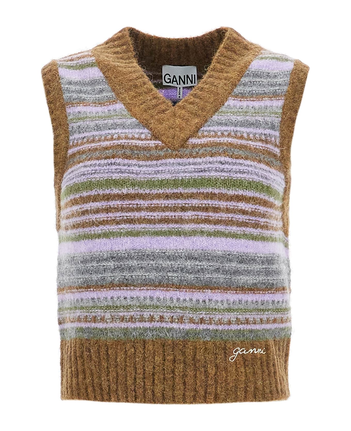 Ganni Vest - Military Olive