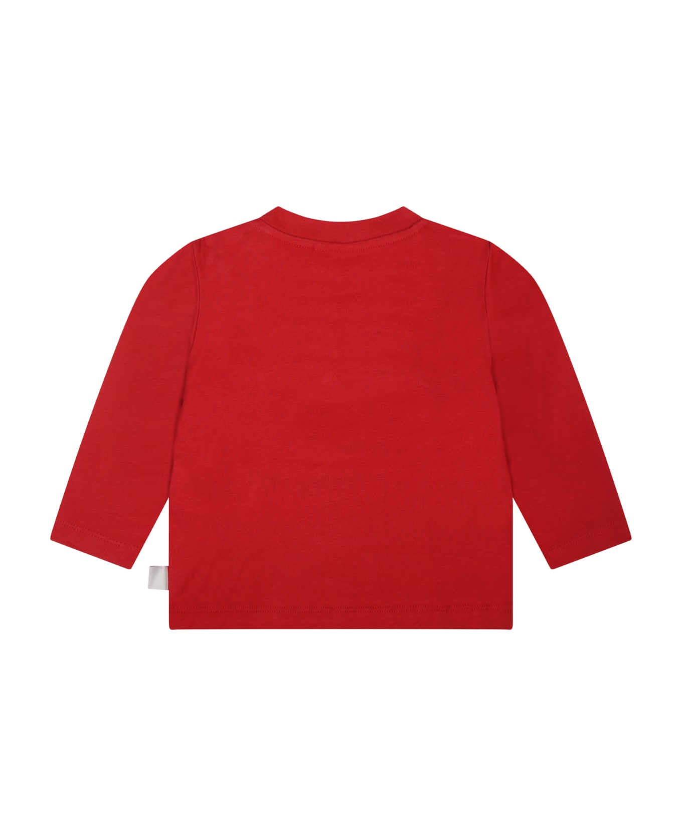 GCDS Mini Red T-shirt For Baby Boy With Logo - Red Tシャツ＆ポロシャツ