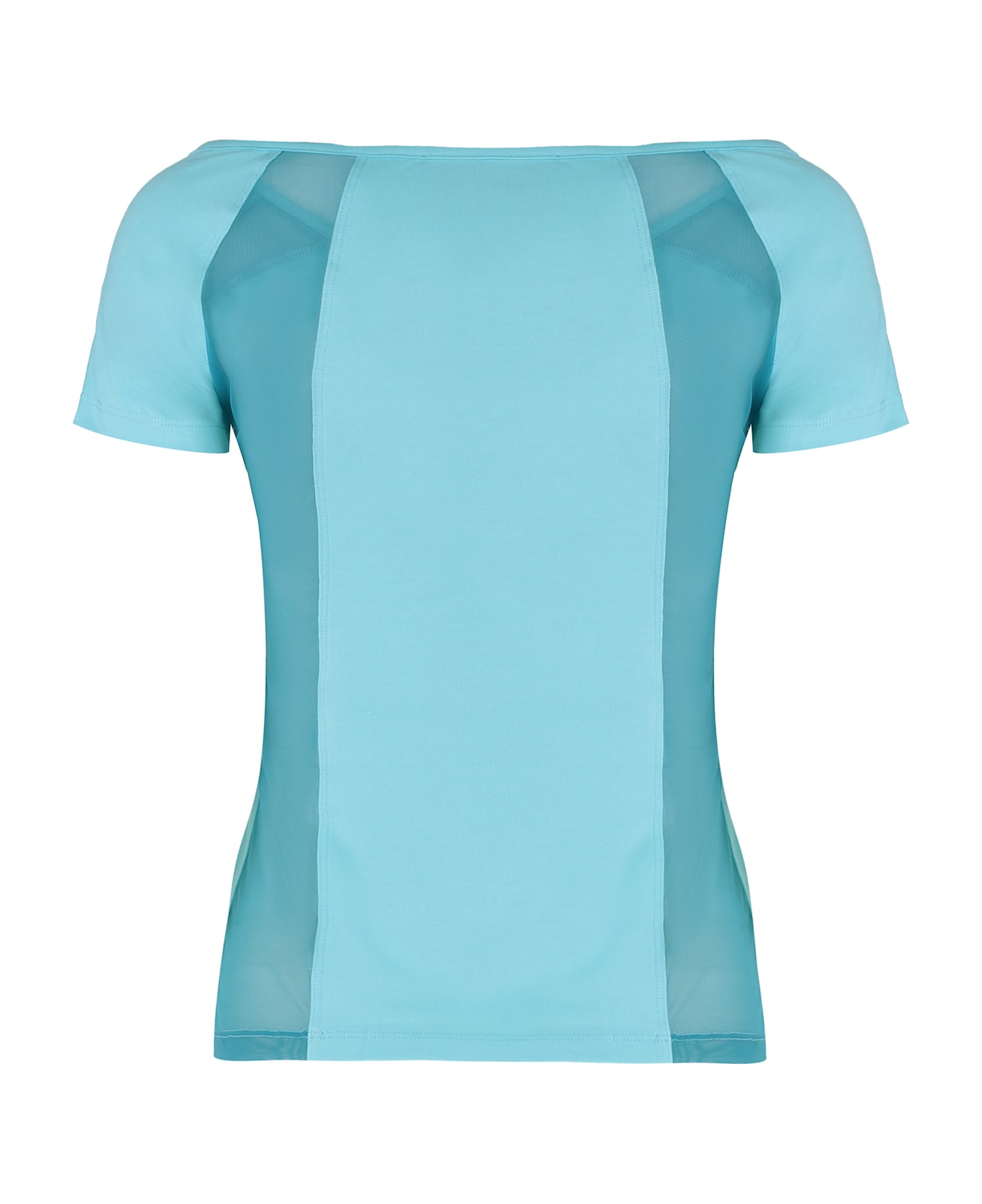 Versace Jeans Couture Logo Cotton T-shirt - Light Blue