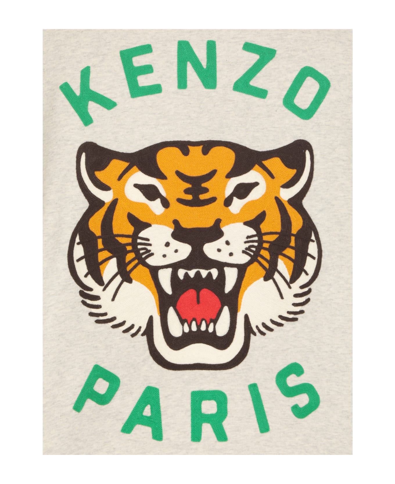 Kenzo Pale Grey Cotton Sweatshirt - A Pale Grey