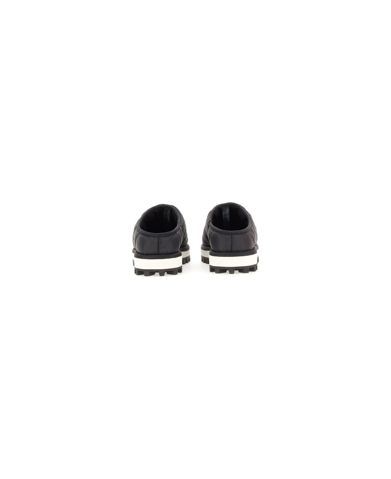 Dolce & Gabbana Quilted Nylon Slipper - BLACK ローファー＆デッキシューズ