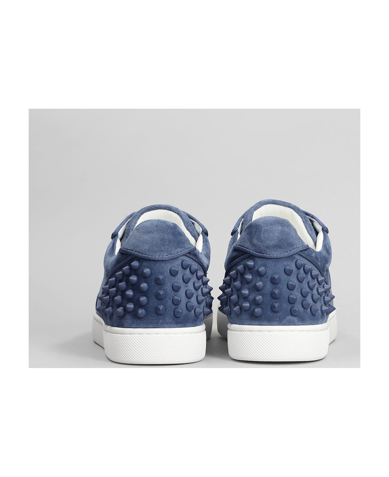 Christian Louboutin Vieira 2 Orlato Sneakers In Blue Suede - blue