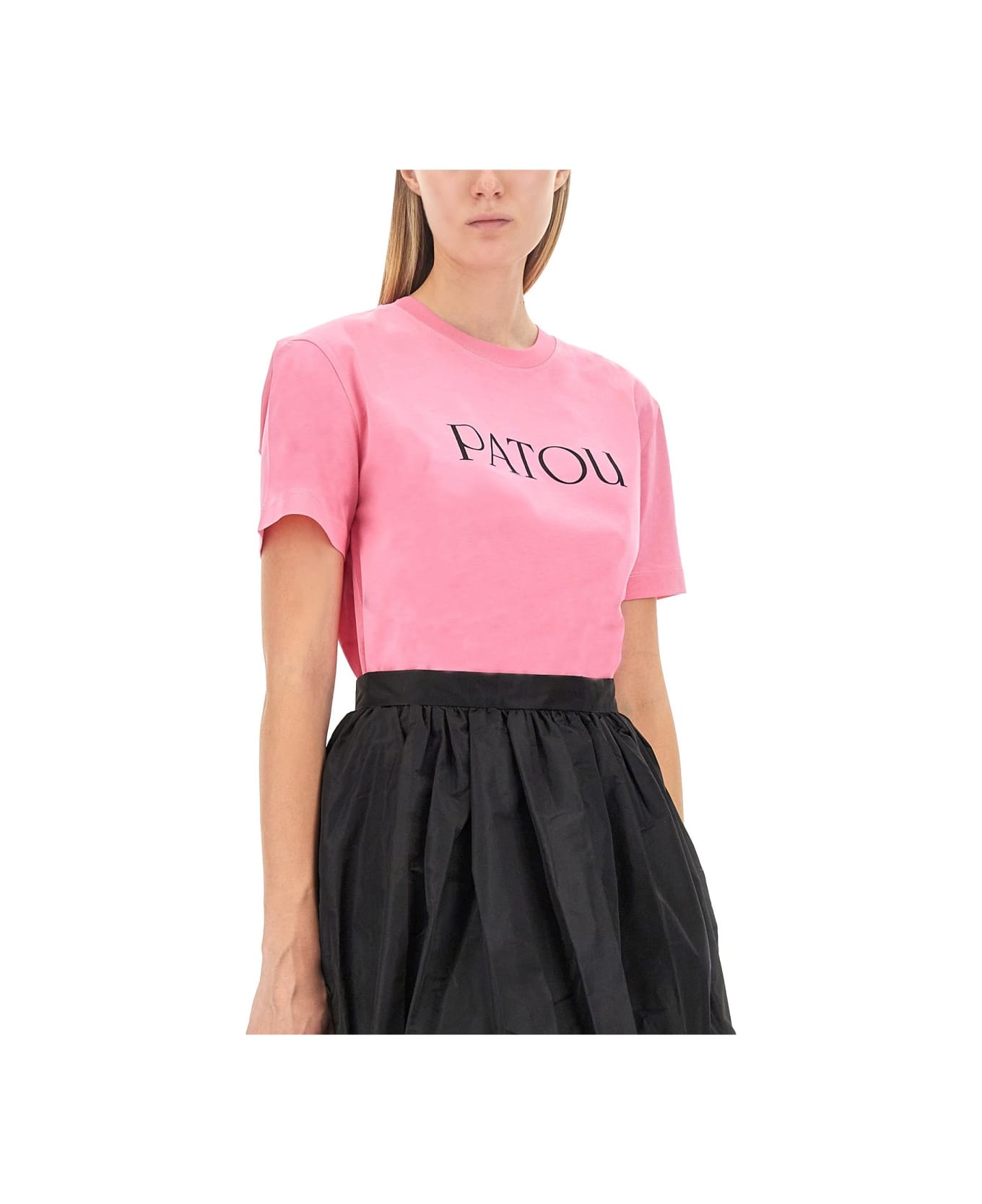 Patou T-shirt With Logo - PINK Tシャツ