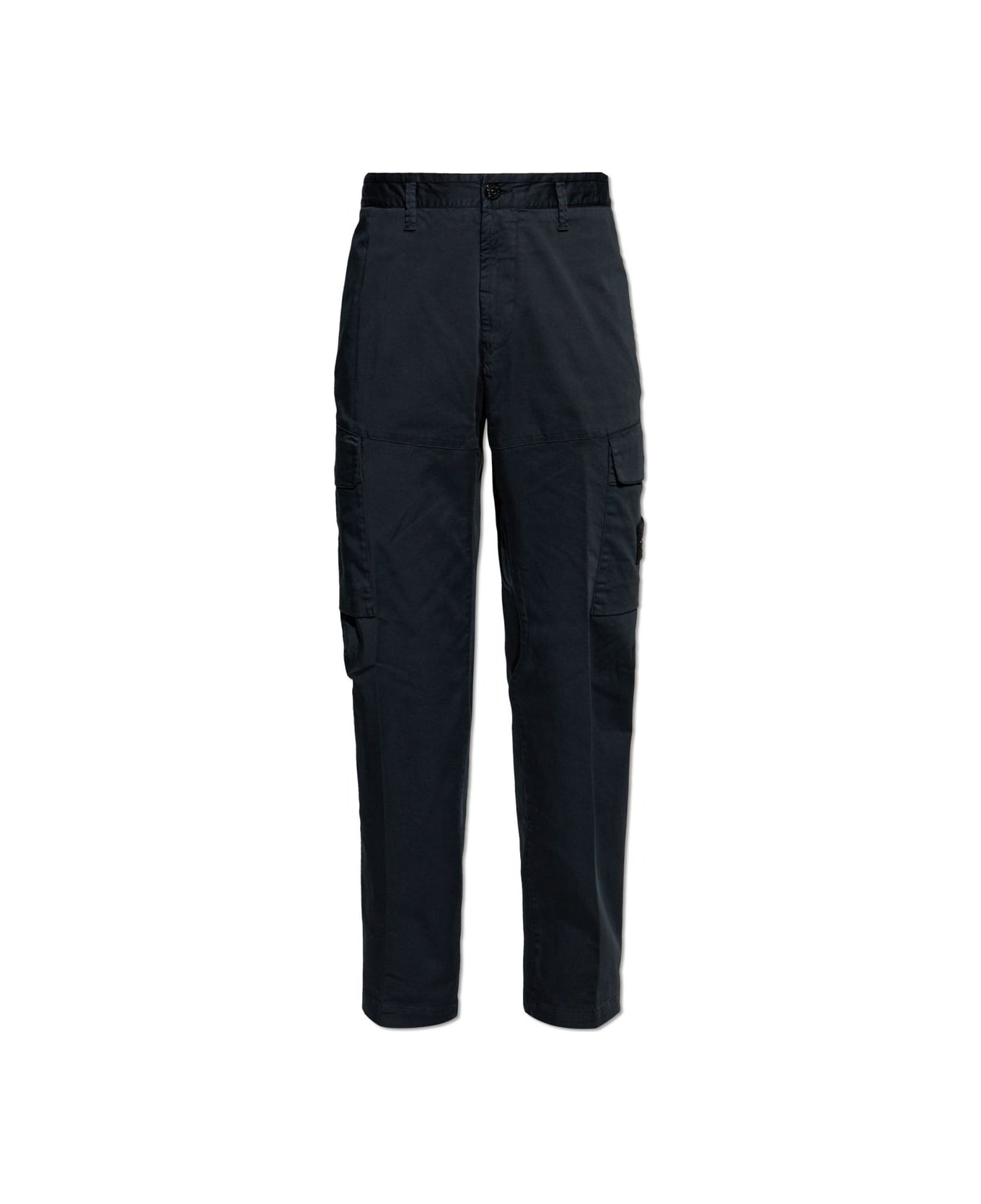 Stone Island Compass Patch Cargo Pants - BLEU