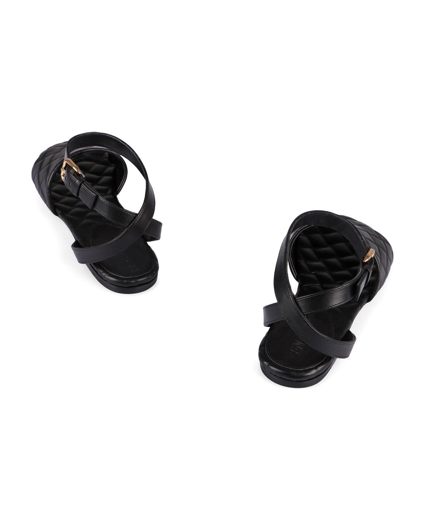 Bottega Veneta Amy Flat Sandals - black