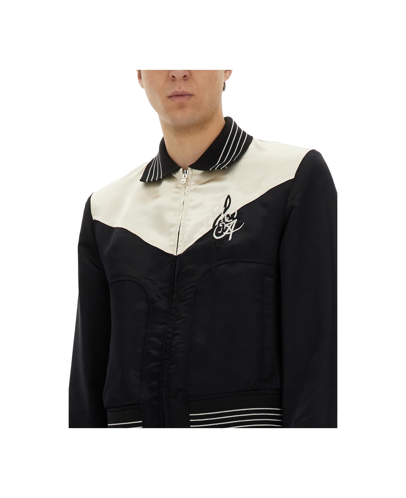 AMIRI Jacket With Embroidery - BLACK