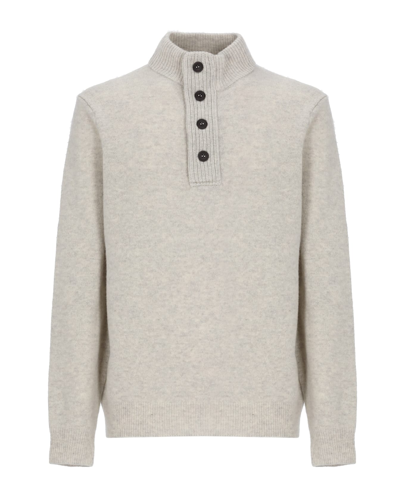 Barbour Wool Sweater - IVORY ニットウェア