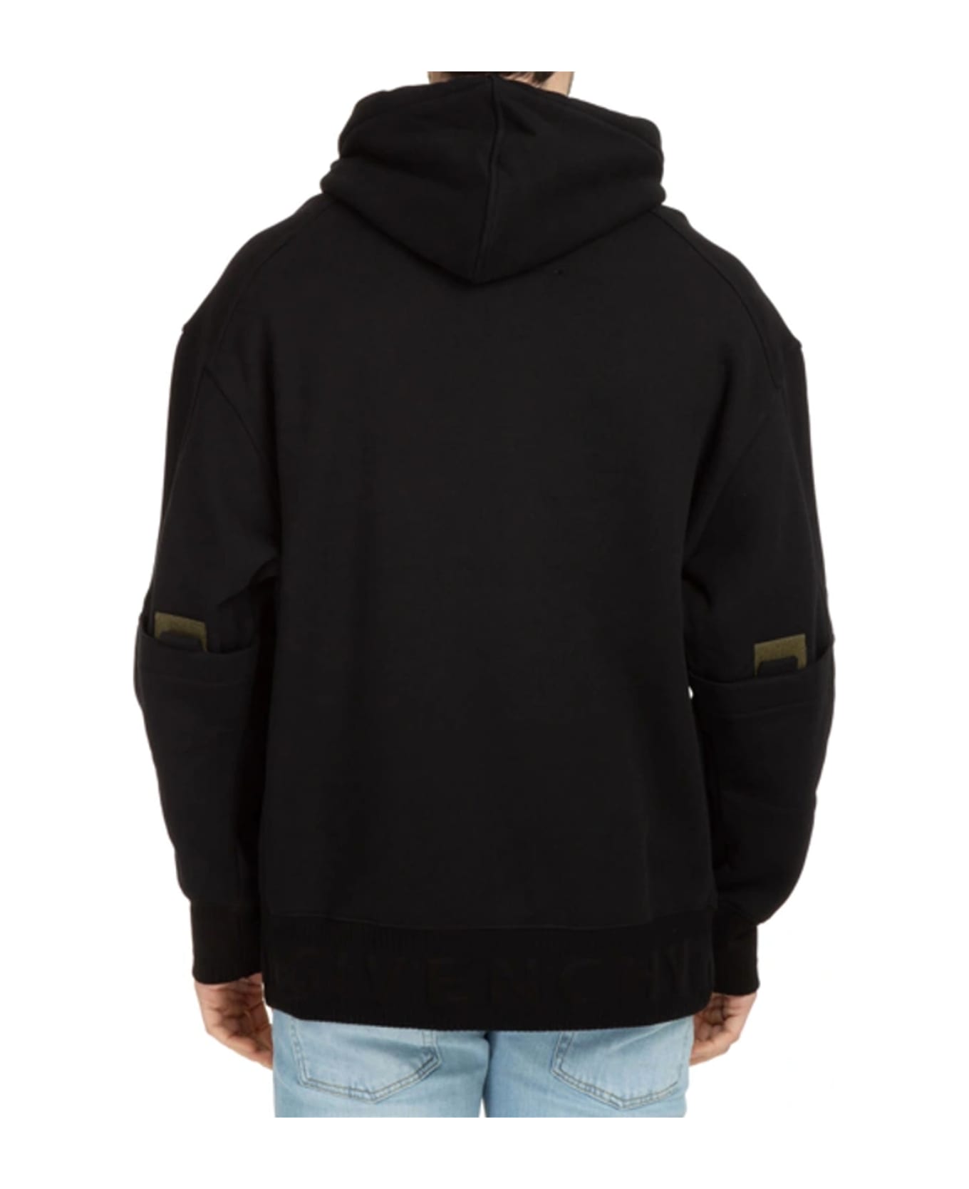 Givenchy Cotton Logo Hooded Sweatshirt - Black フリース