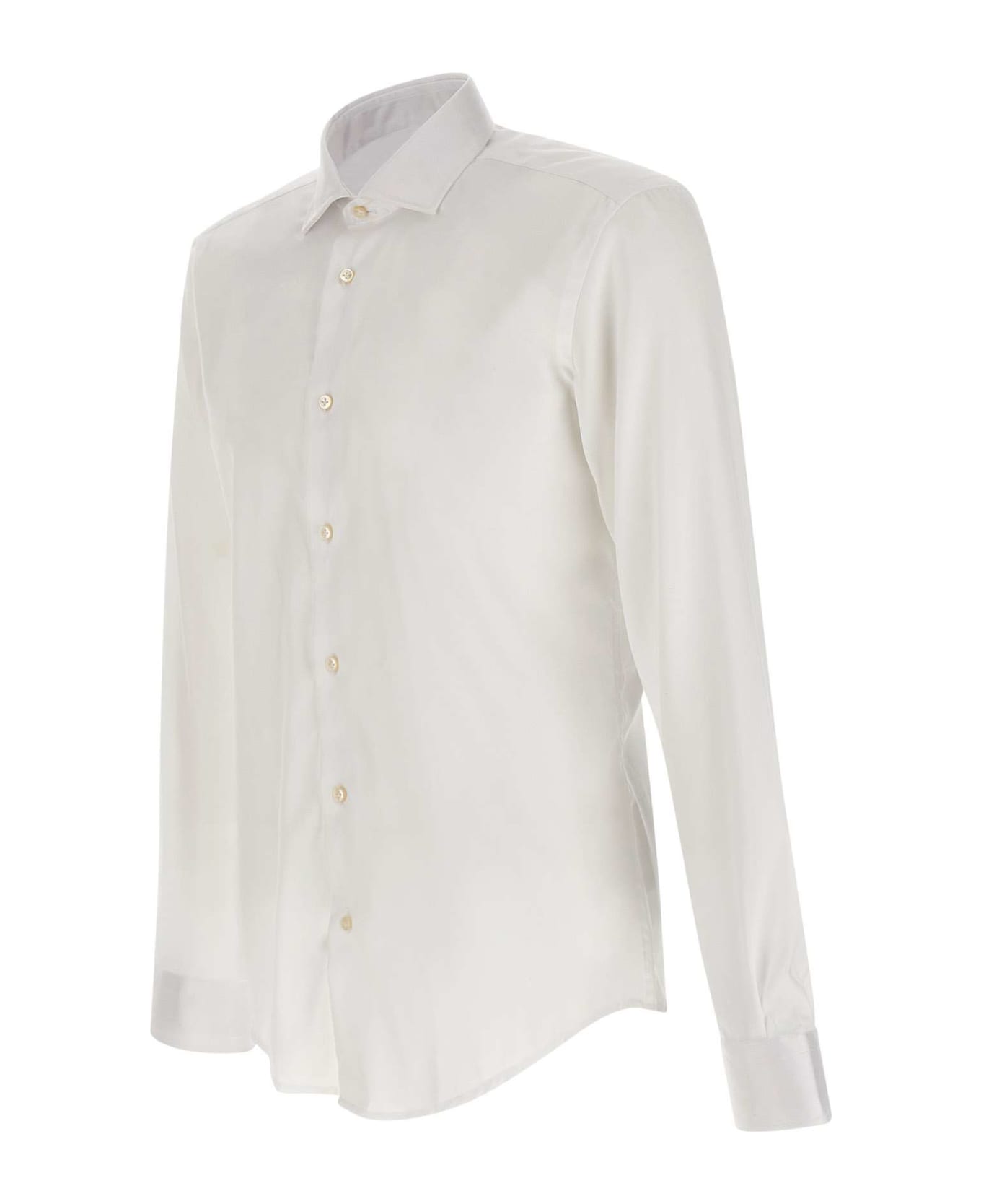 Brian Dales Cotton Shirt - WHITE