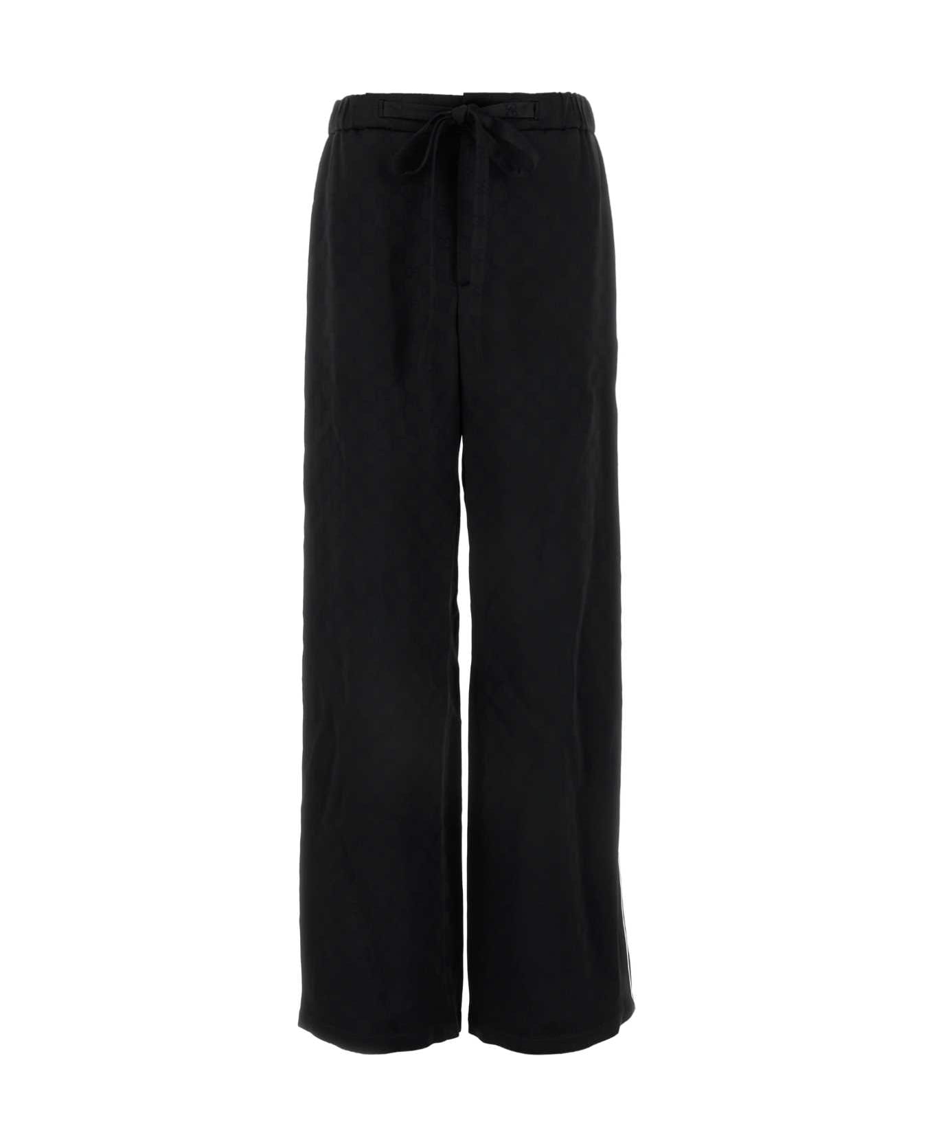 Gucci Embroidered Satin Pant - BLACKMIX