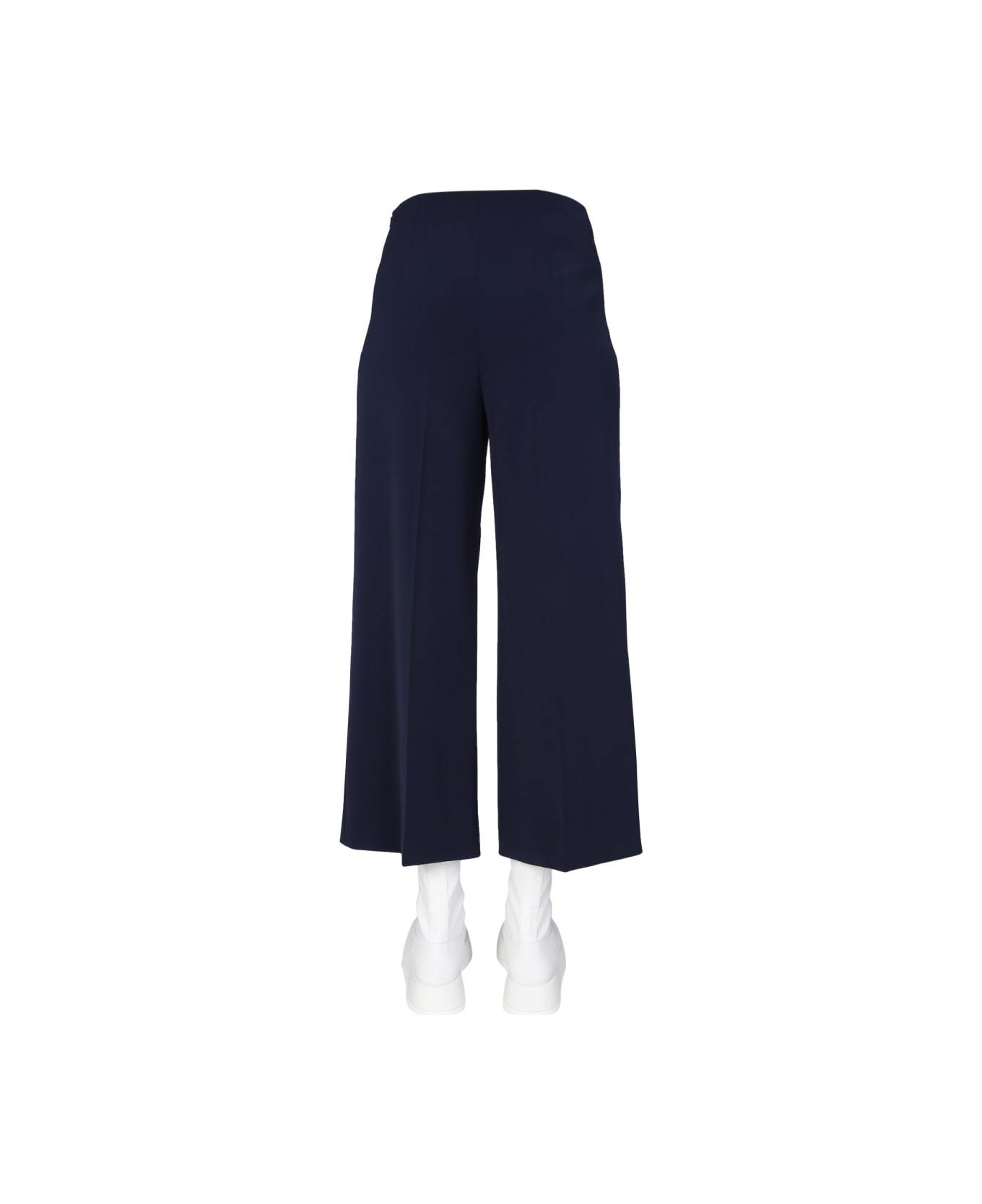 Boutique Moschino Wide Leg Trousers - BLUE ボトムス