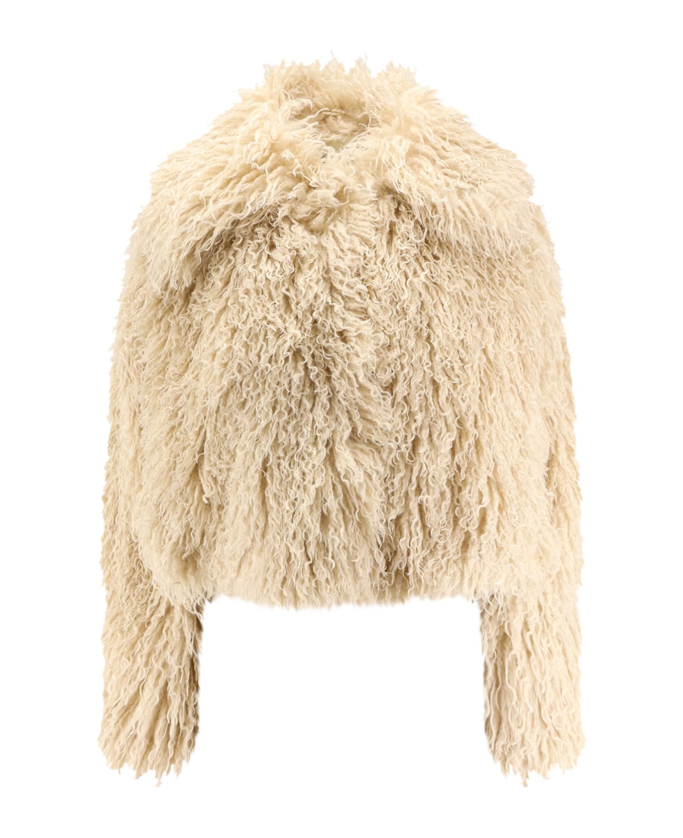 Hugo Boss Cefura Synthetic Fur Jacket - Yellow
