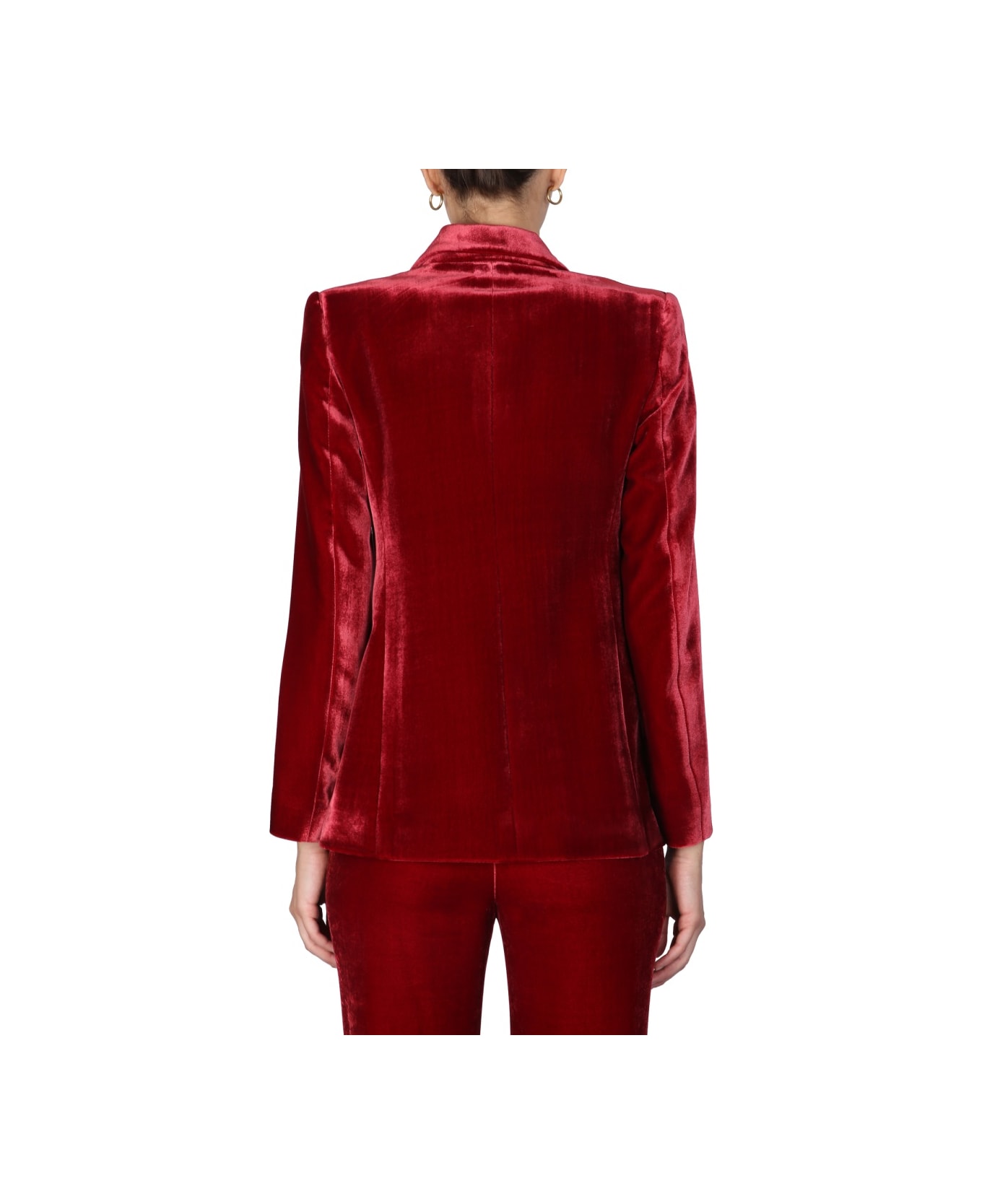 Boutique Moschino Velvet Jacket - RED