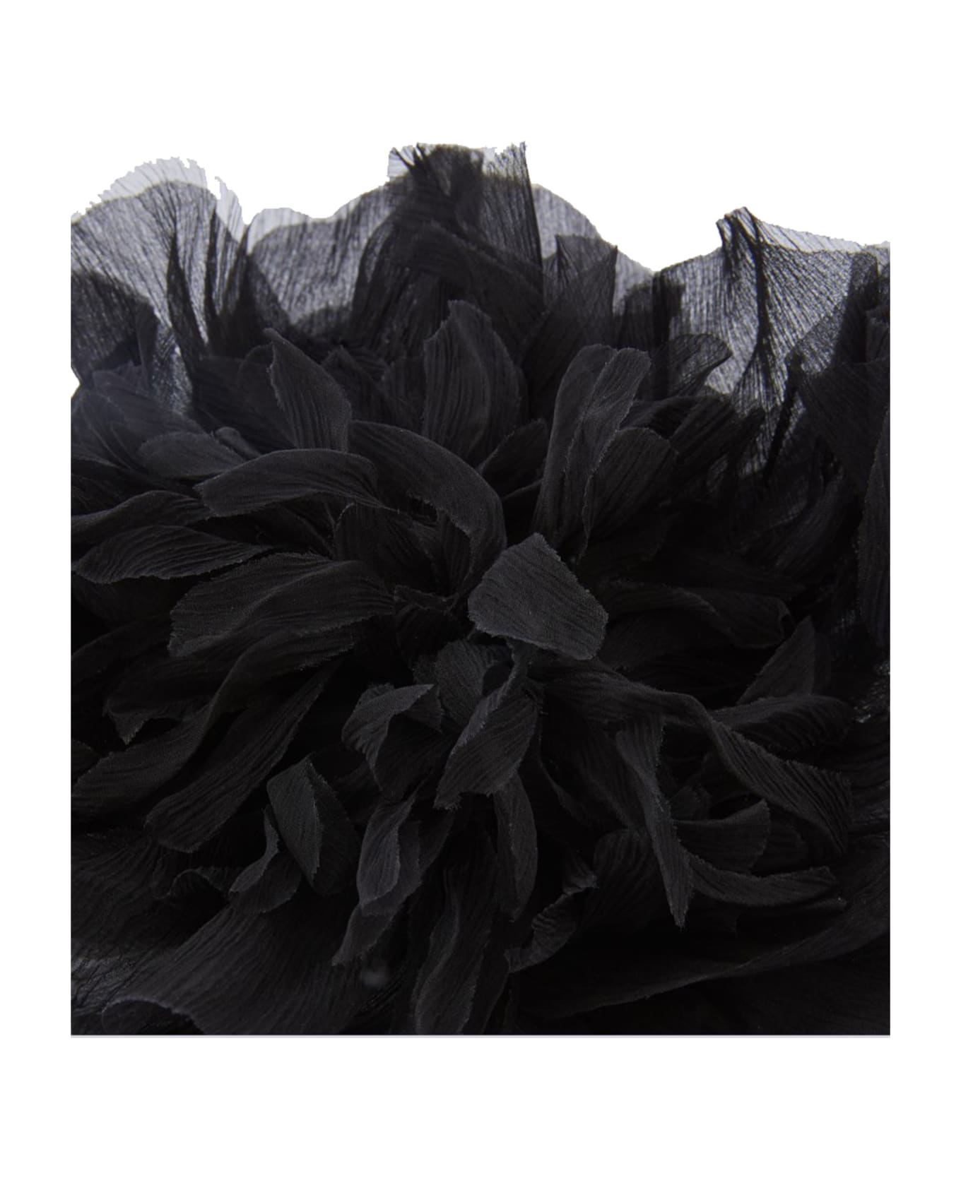 Max Mara Flower Brooch - Black
