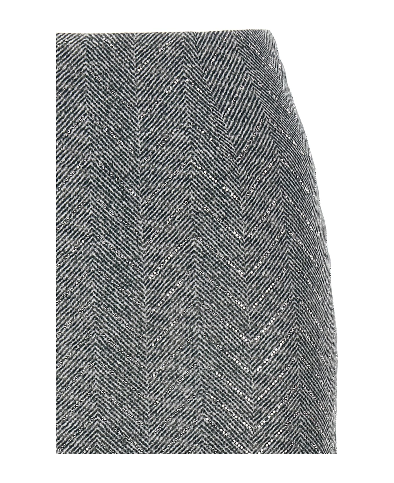 スカート ERMANNO SCERVINO Rhinestone skirt (D472O303CTUIW S4706) Ermanno Scervino Rhinestone Skirt | italist