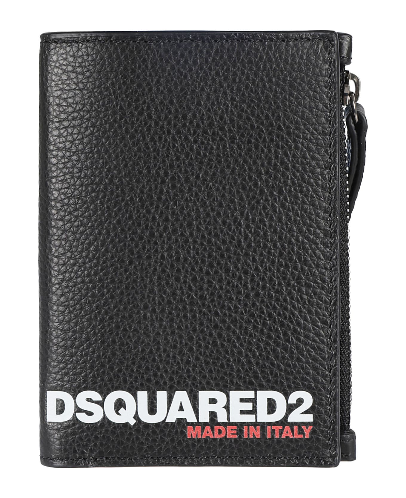 Dsquared2 Zip-buttoned Wallet - Black 財布