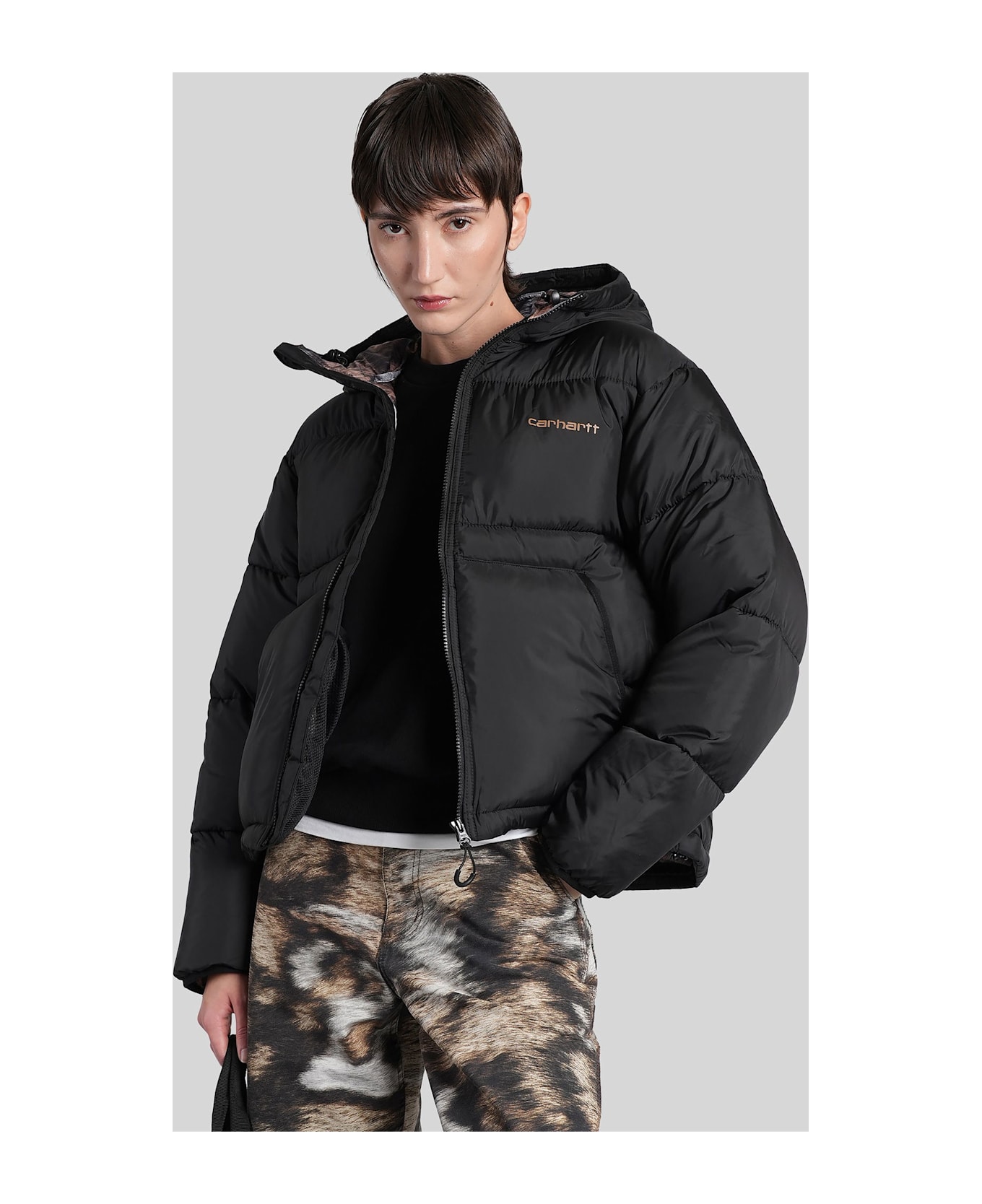 Carhartt W Toronto Jacket Puffer In Black Polyester - black