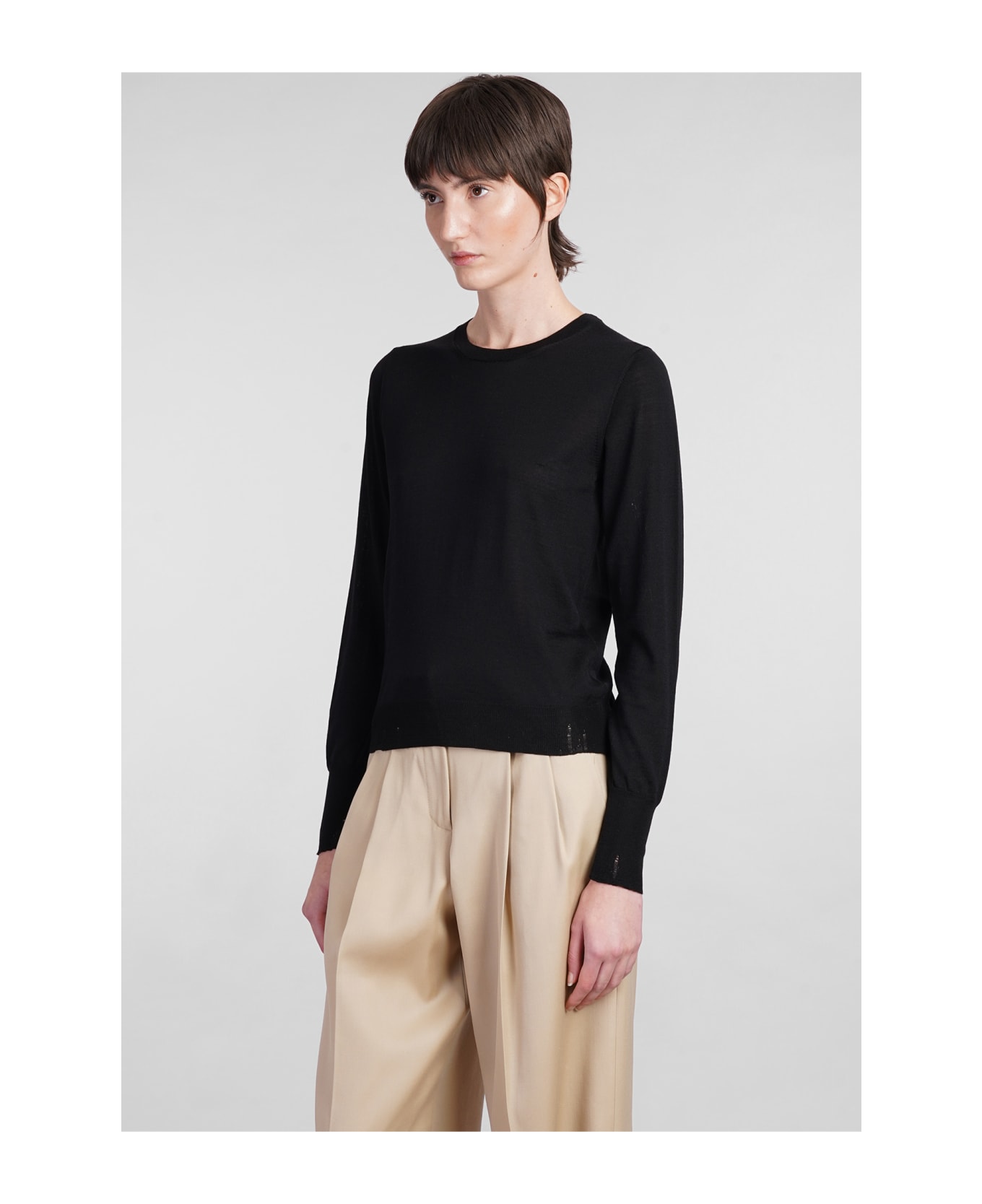 Golden Goose Distressed Effect Knit Jumper - black