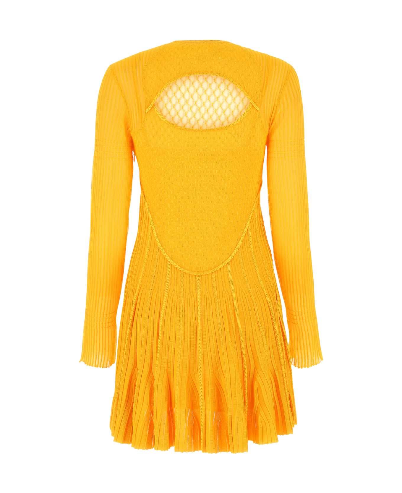 Givenchy Yellow Stretch Viscose Blend Mini Dress - 710