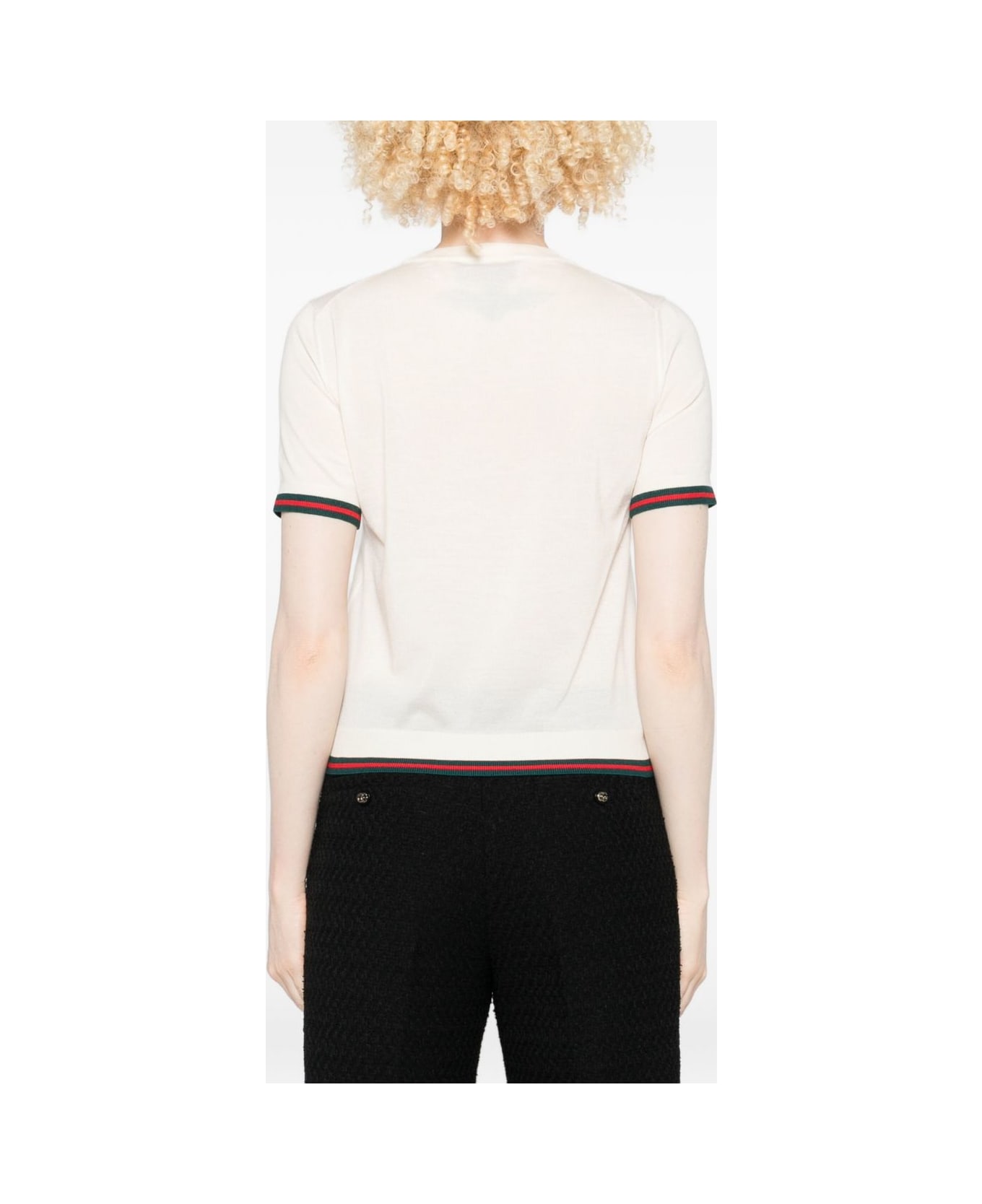 Gucci Cashmere And Silk Top - White