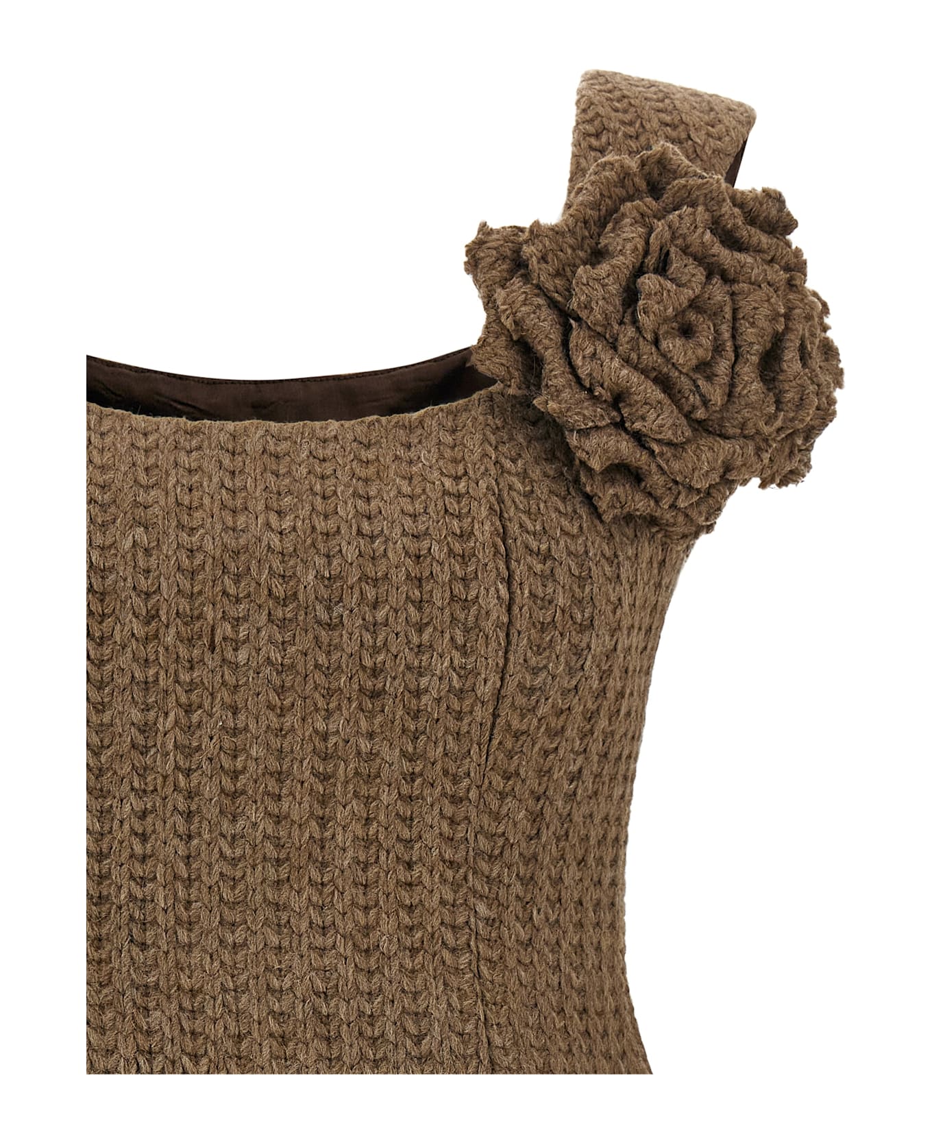 Giuseppe di Morabito Wool Dress - Brown