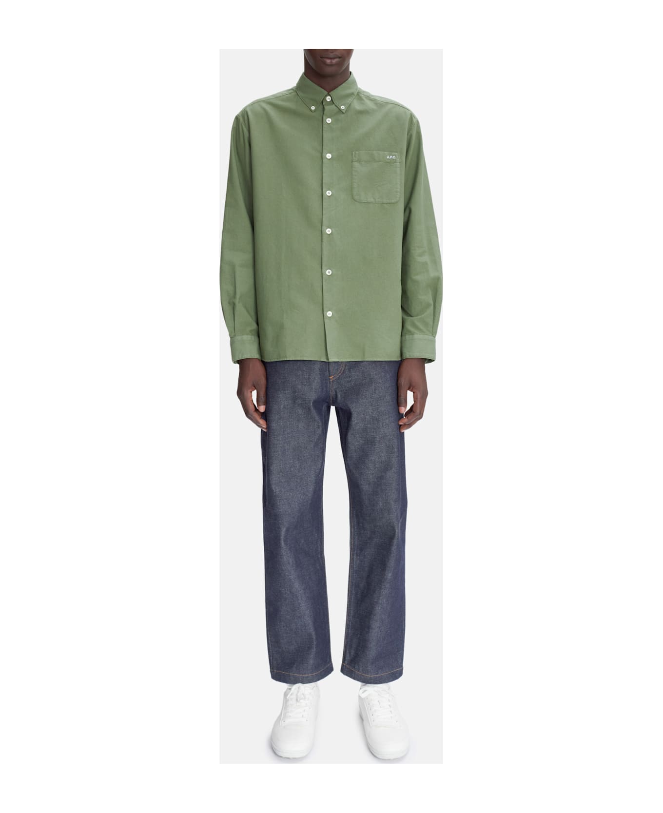 A.P.C. Chemise Mateo Logo - Green