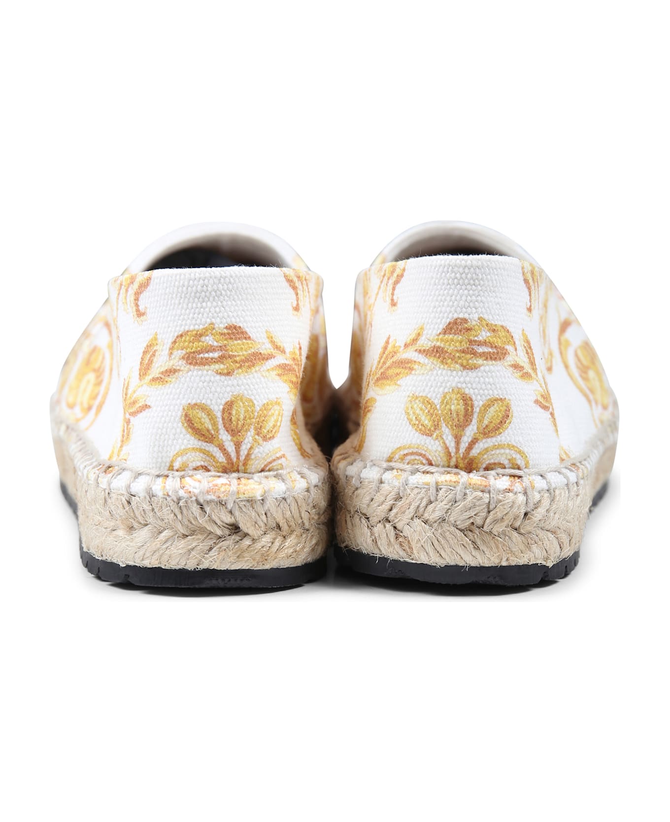 Versace White Espadrilles For Girl With Medusa - White