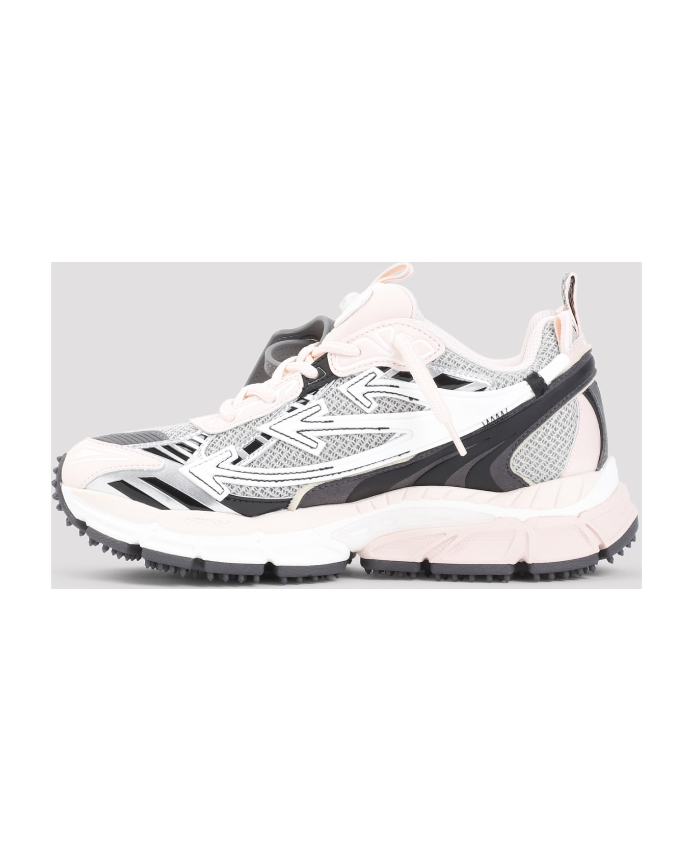 Off-White 'be Right' Grey Polyester Blend Sneakers - Grey Nude