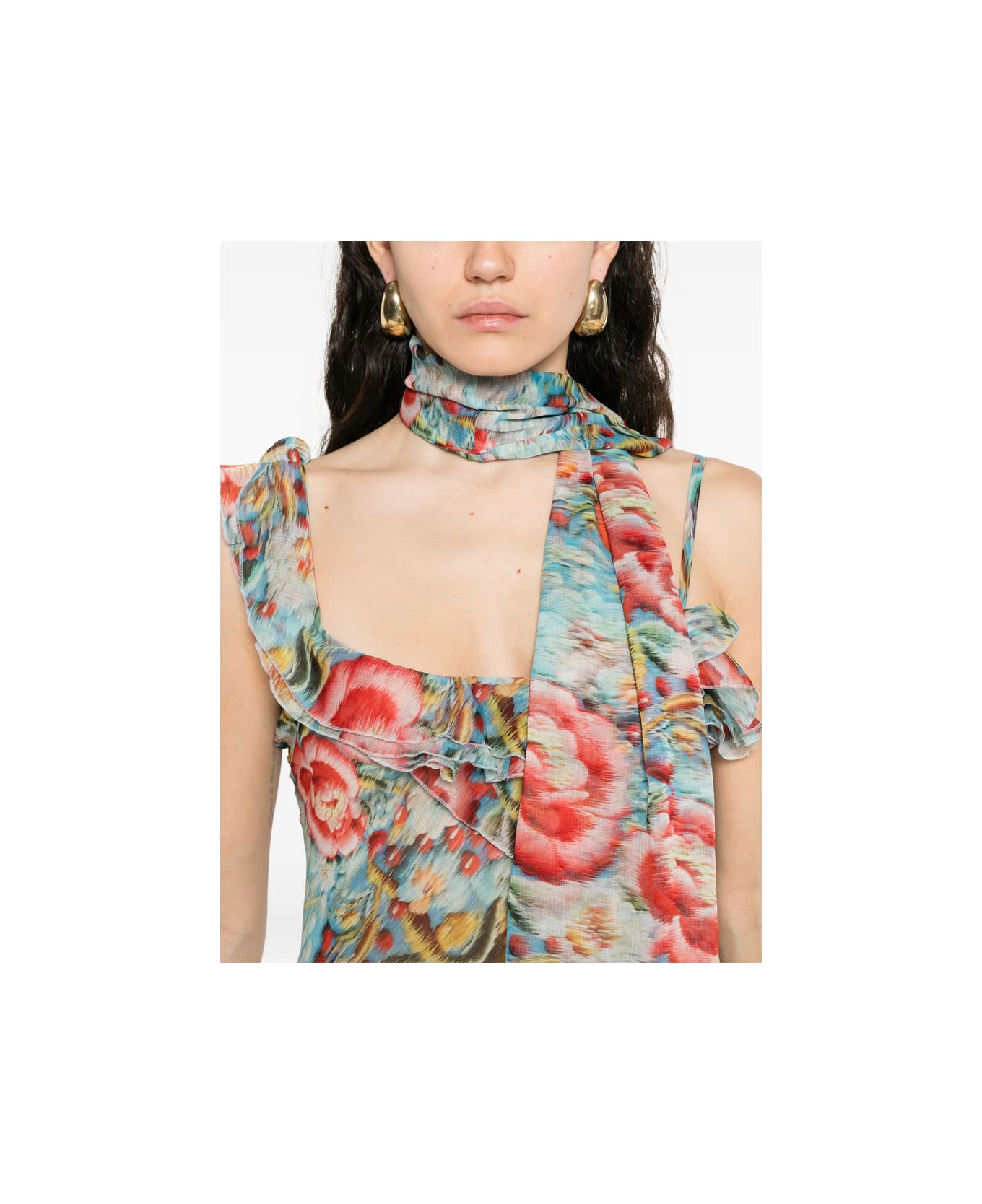 SIEDRES Dress - BLUE/RED