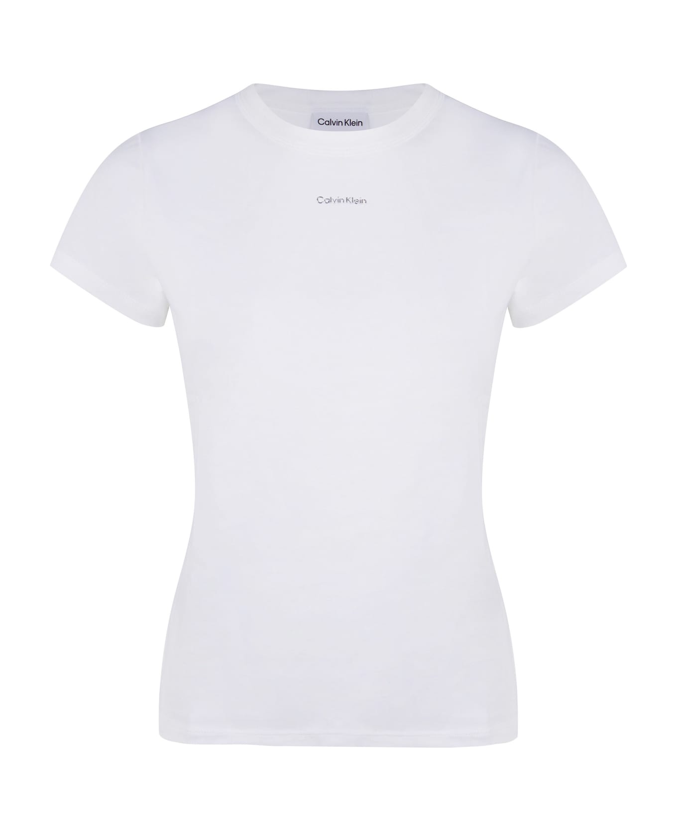 Calvin Klein Logo Print T-shirt - White