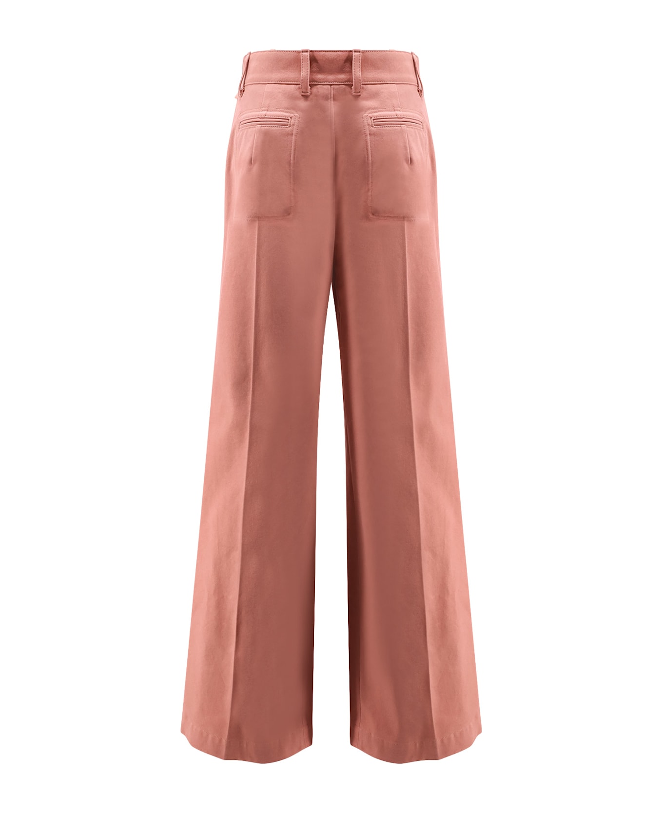 Chloé Cotton Trousers - Wild Pink