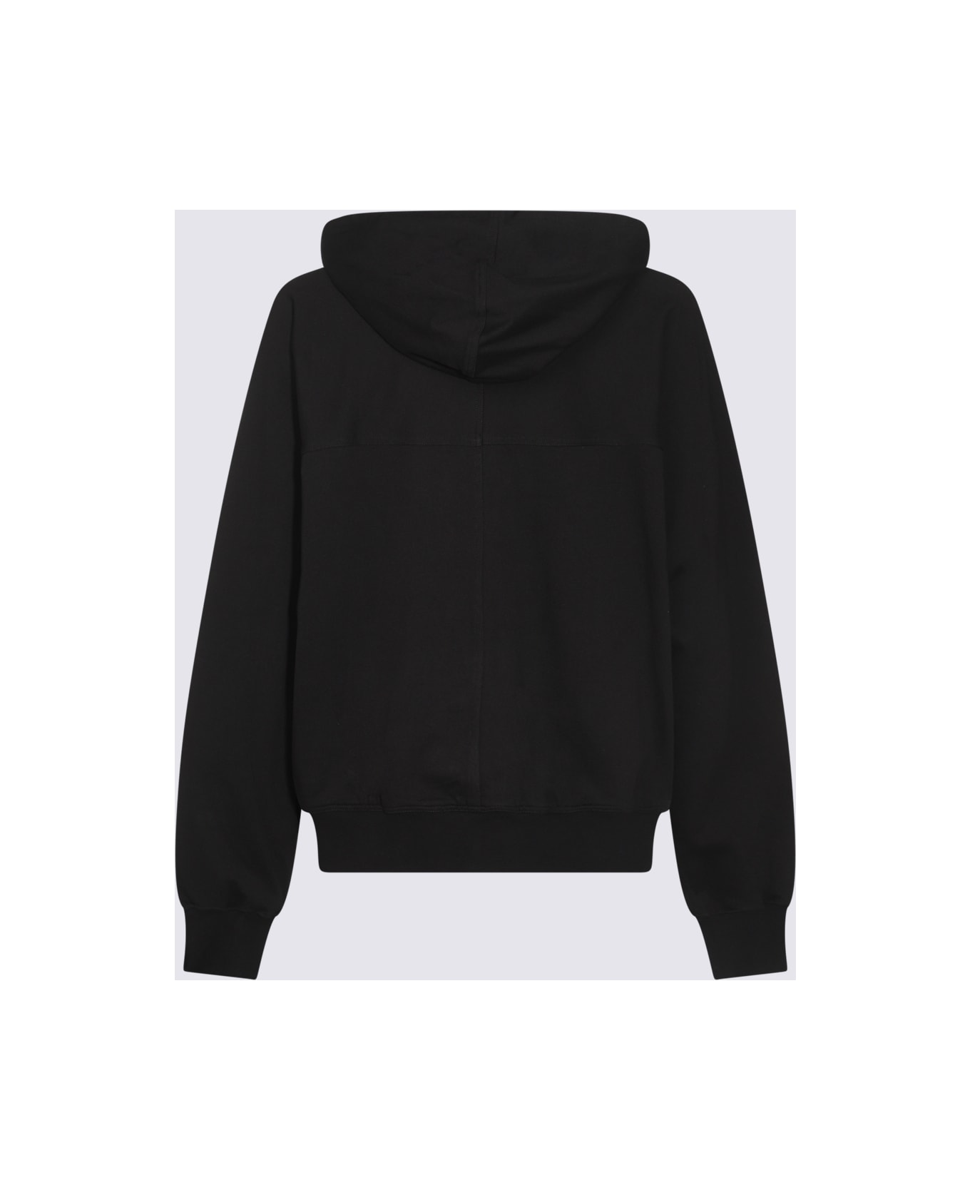 Rick Owens Black Cotton Sweatshirt - Black