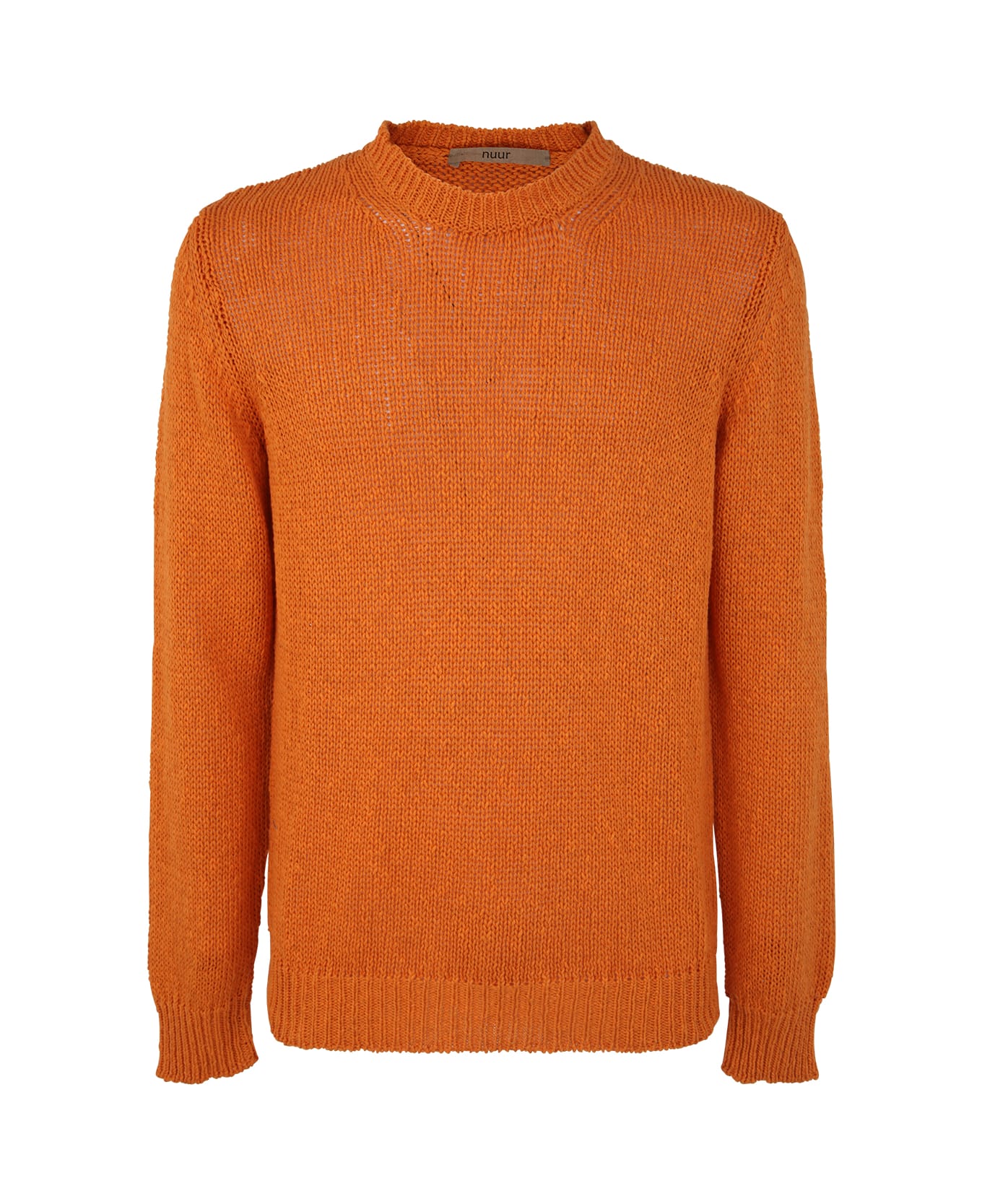 Nuur Regular Fit Round Neck Pullover - Orange