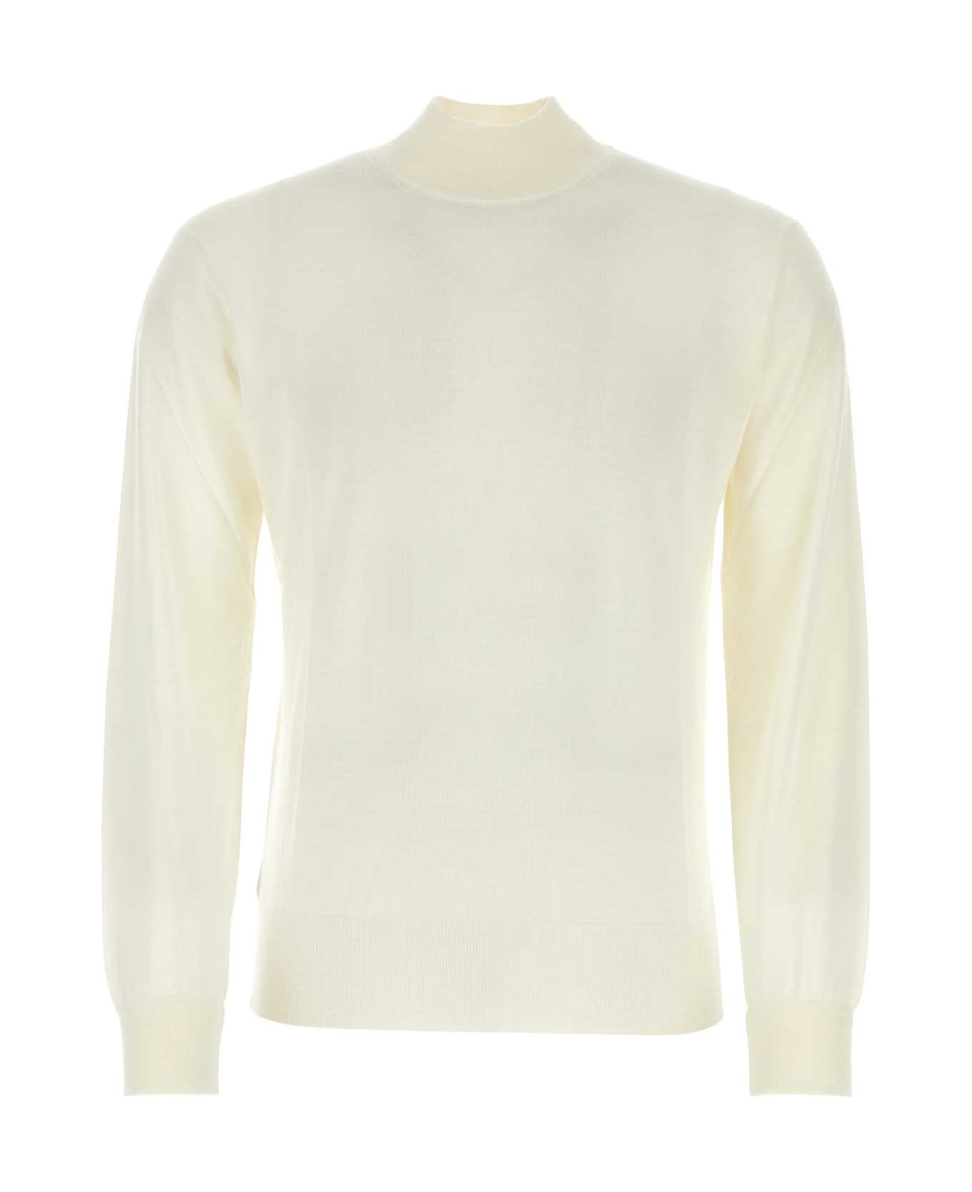 PT Torino Ivory Wool Sweater - 0015