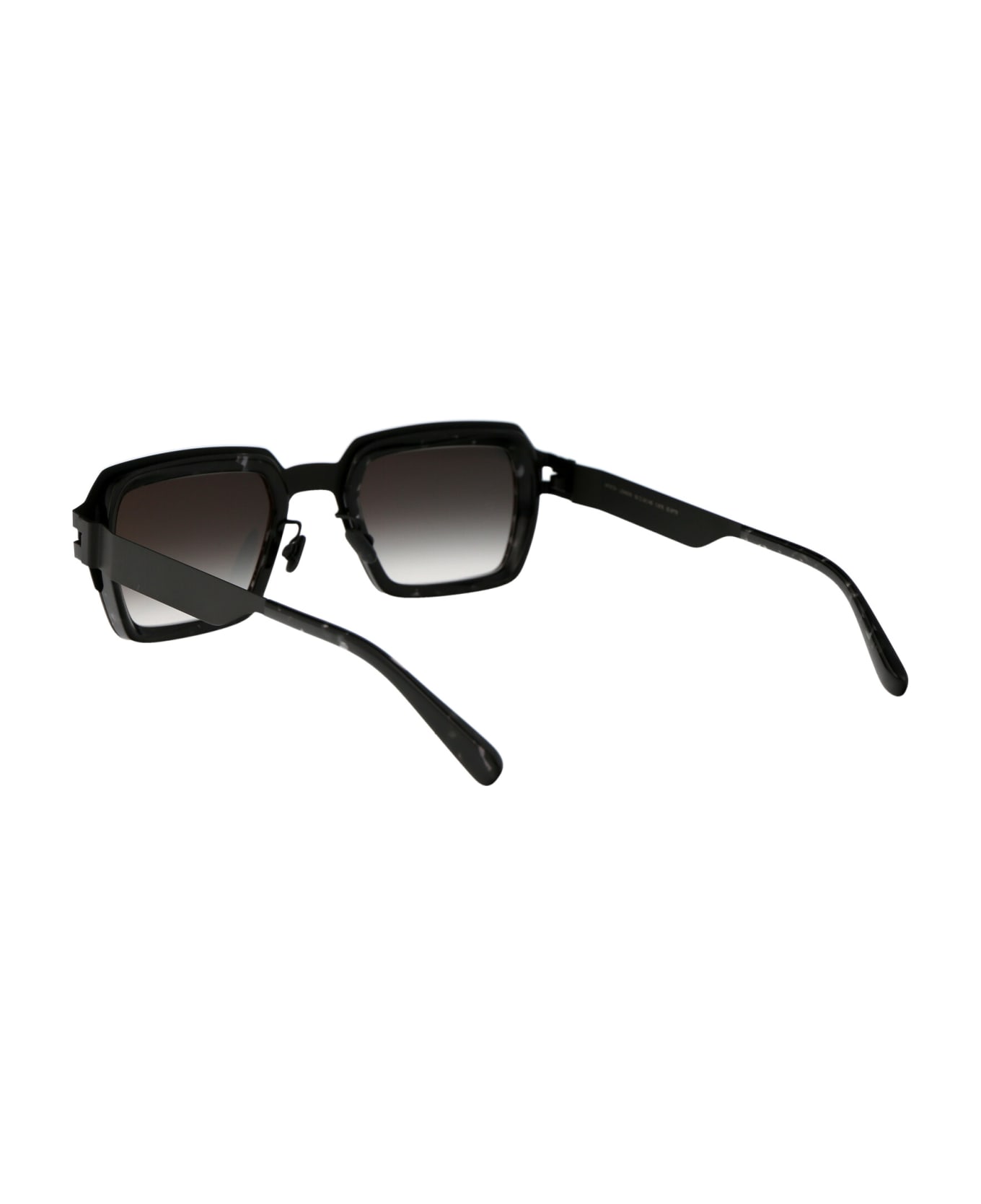 Mykita Lennon Sunglasses - 876 A50 Black/Black Havana Raw Black Gradient