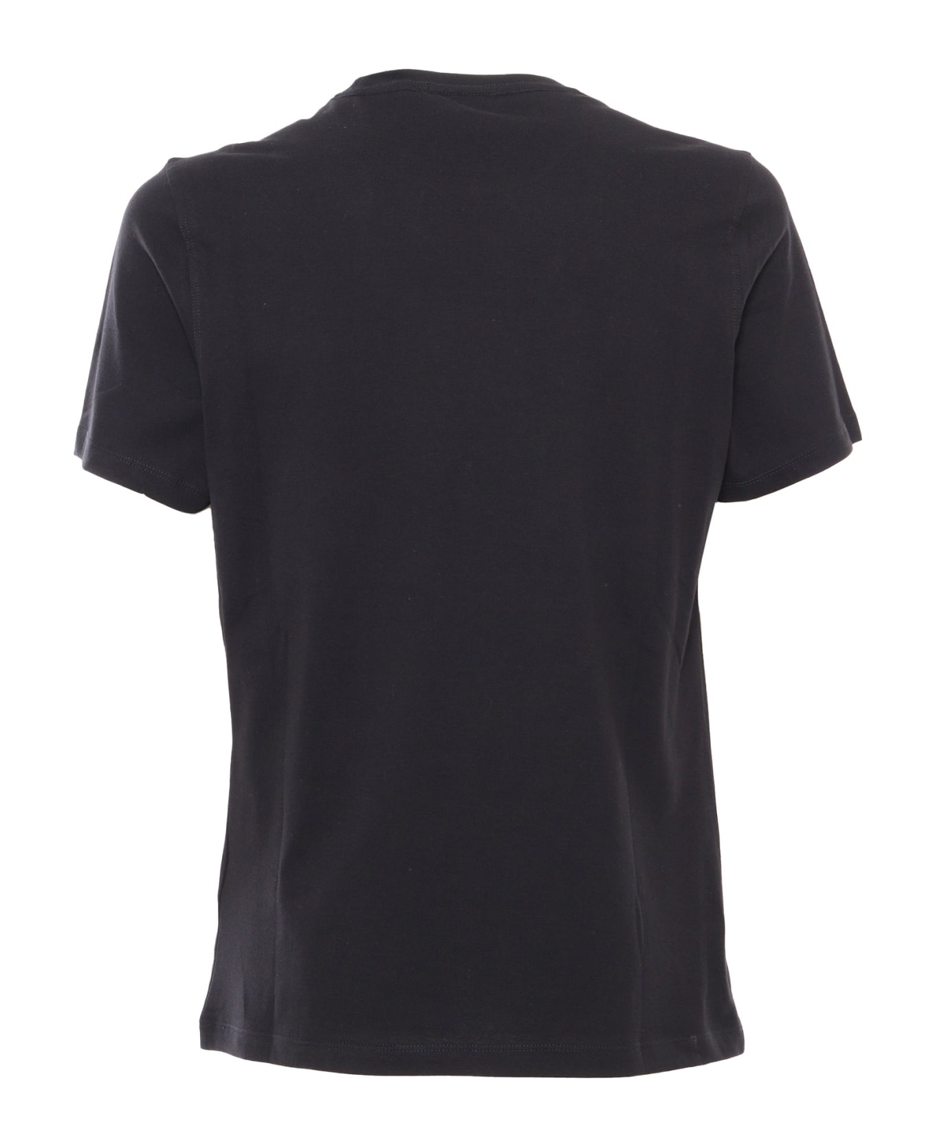 Barbour Black Printed T-shirt - BLACK