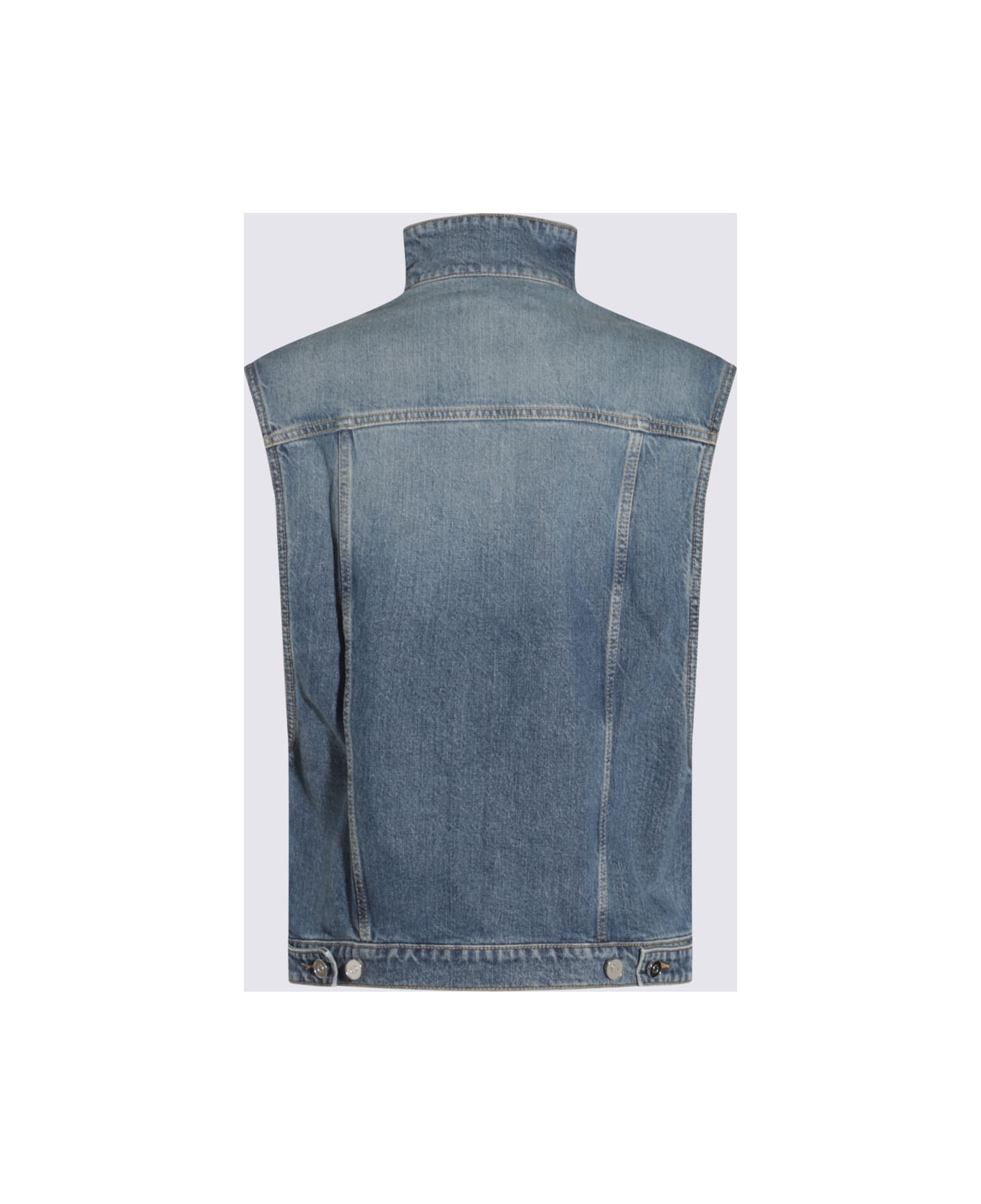 Alaia Blue Cotton Denim Jacket - Blue
