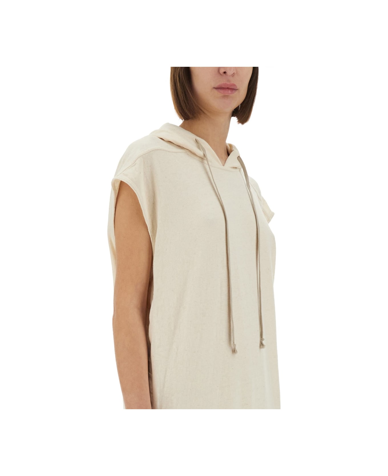 DRKSHDW Long Dress With Hood - IVORY