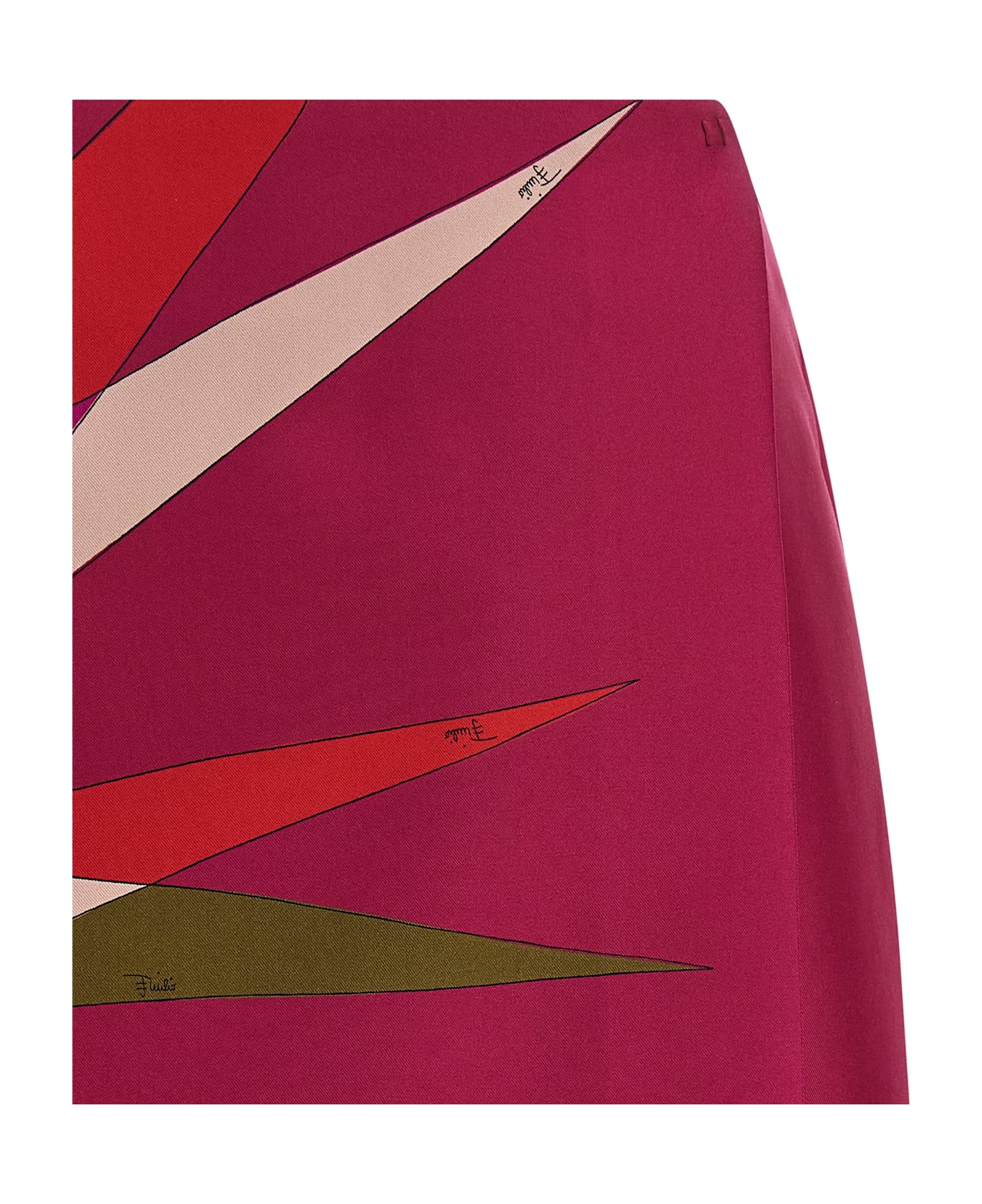 Pucci Silk Skirt - Fuchsia