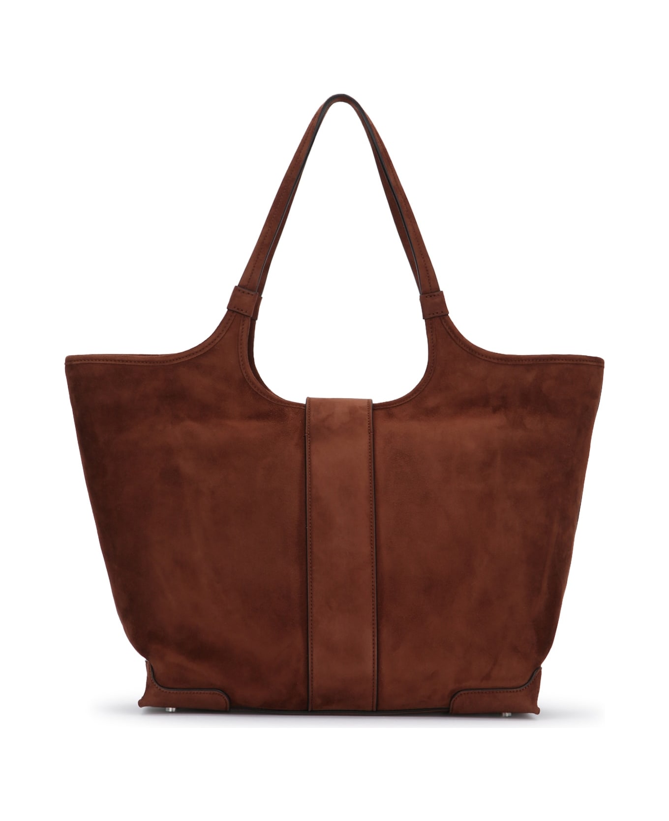 【ROGER VIVIER】Viv Choc Medium Bag Viv' Choc Medium Shopping Bag in leather Brown Woman